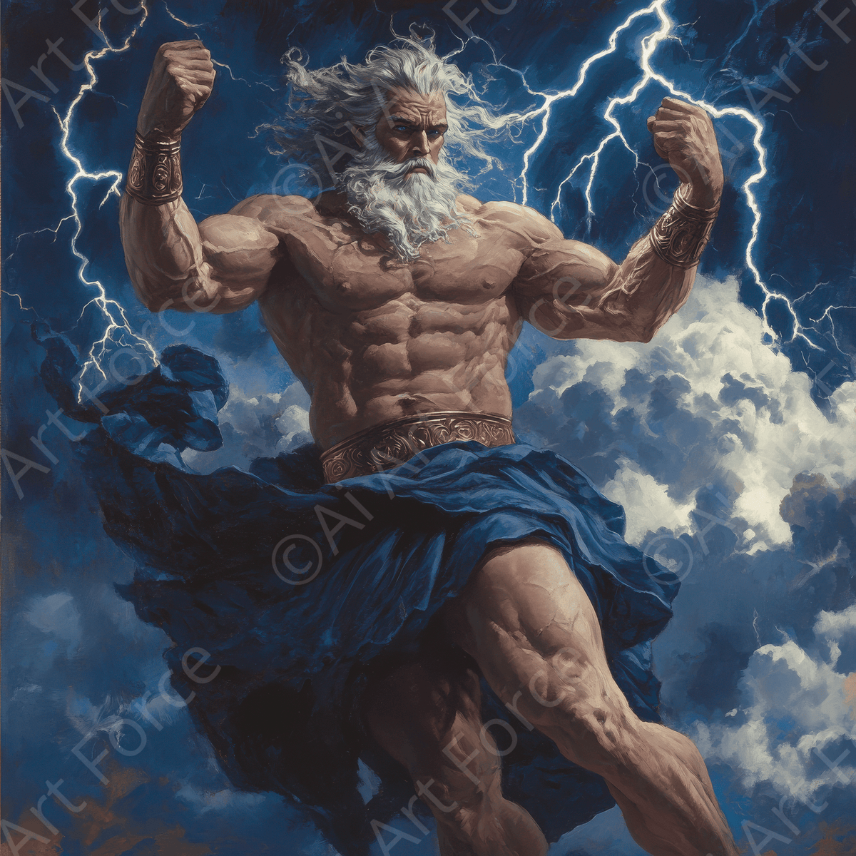 Zeus on Mount Olympus 3 - Shop Ai Art WebShop - Digital Art online Store