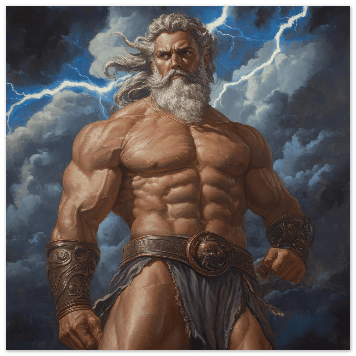 Zeus on Mount Olympus - Shop Ai Art WebShop - Digital Art online Store
