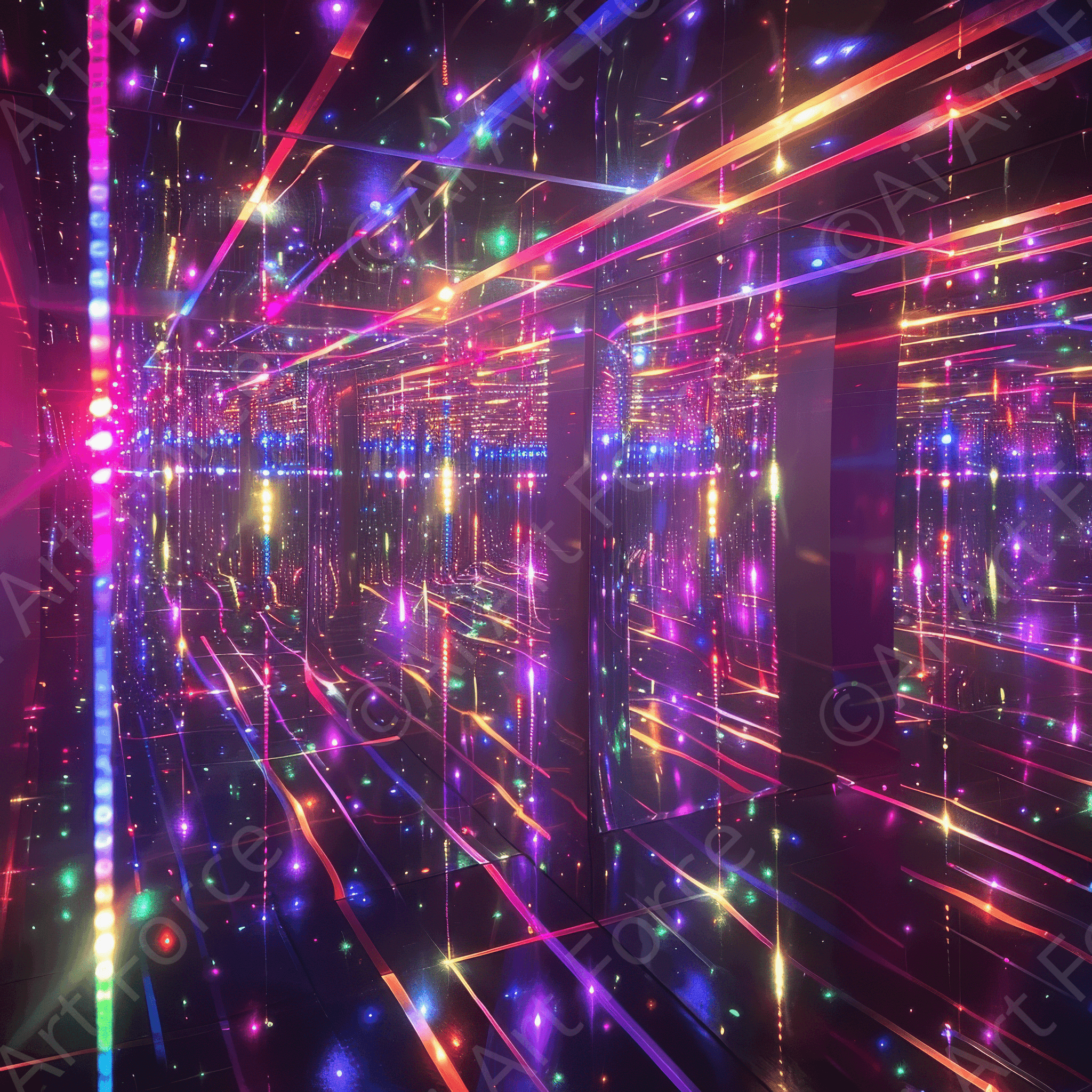 Digital Ai Artwork, of Abstract Lasers 6, ideal for art enthusiasts and collectors.