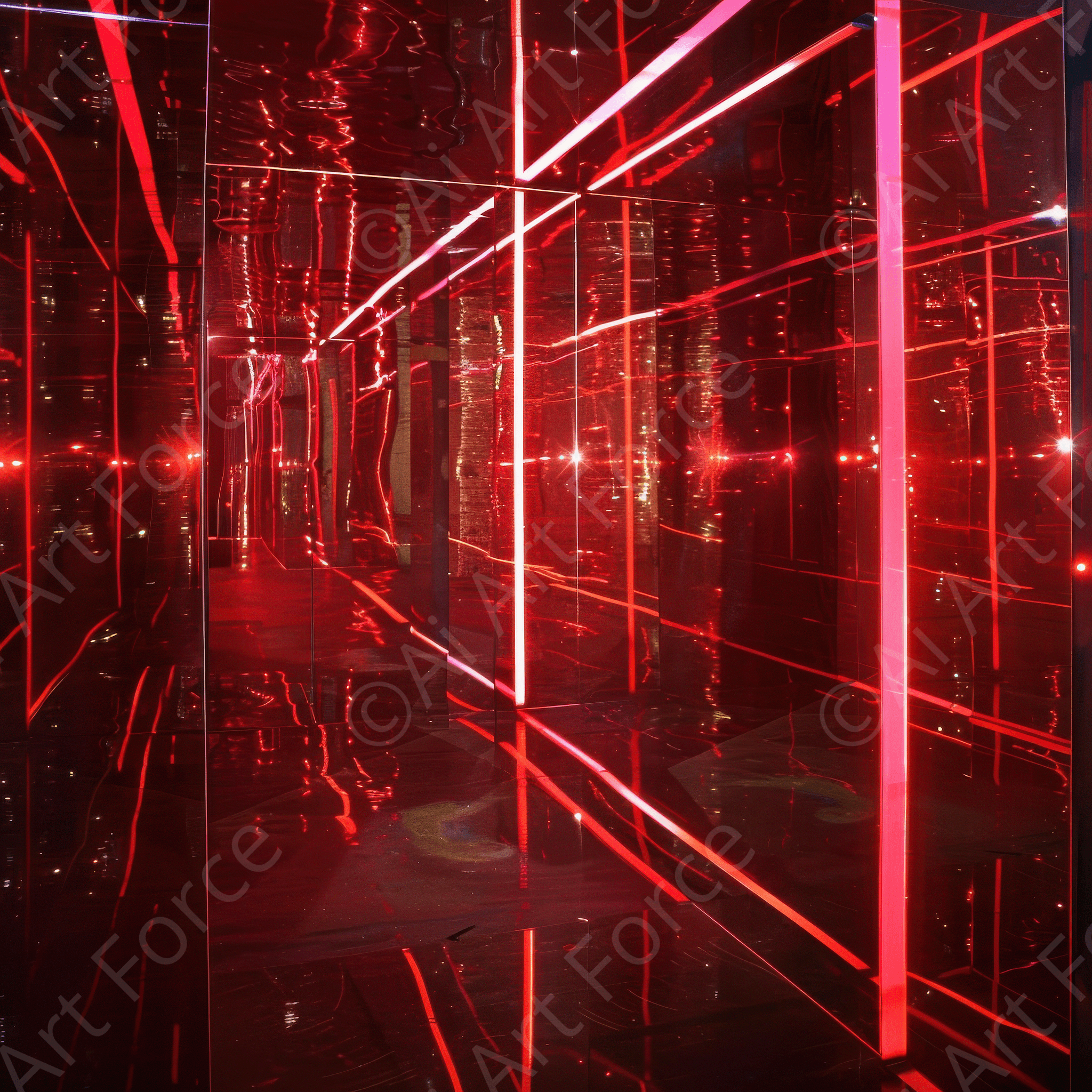 Digital Ai Artwork, of Abstract Lasers 7, ideal for art enthusiasts and collectors.