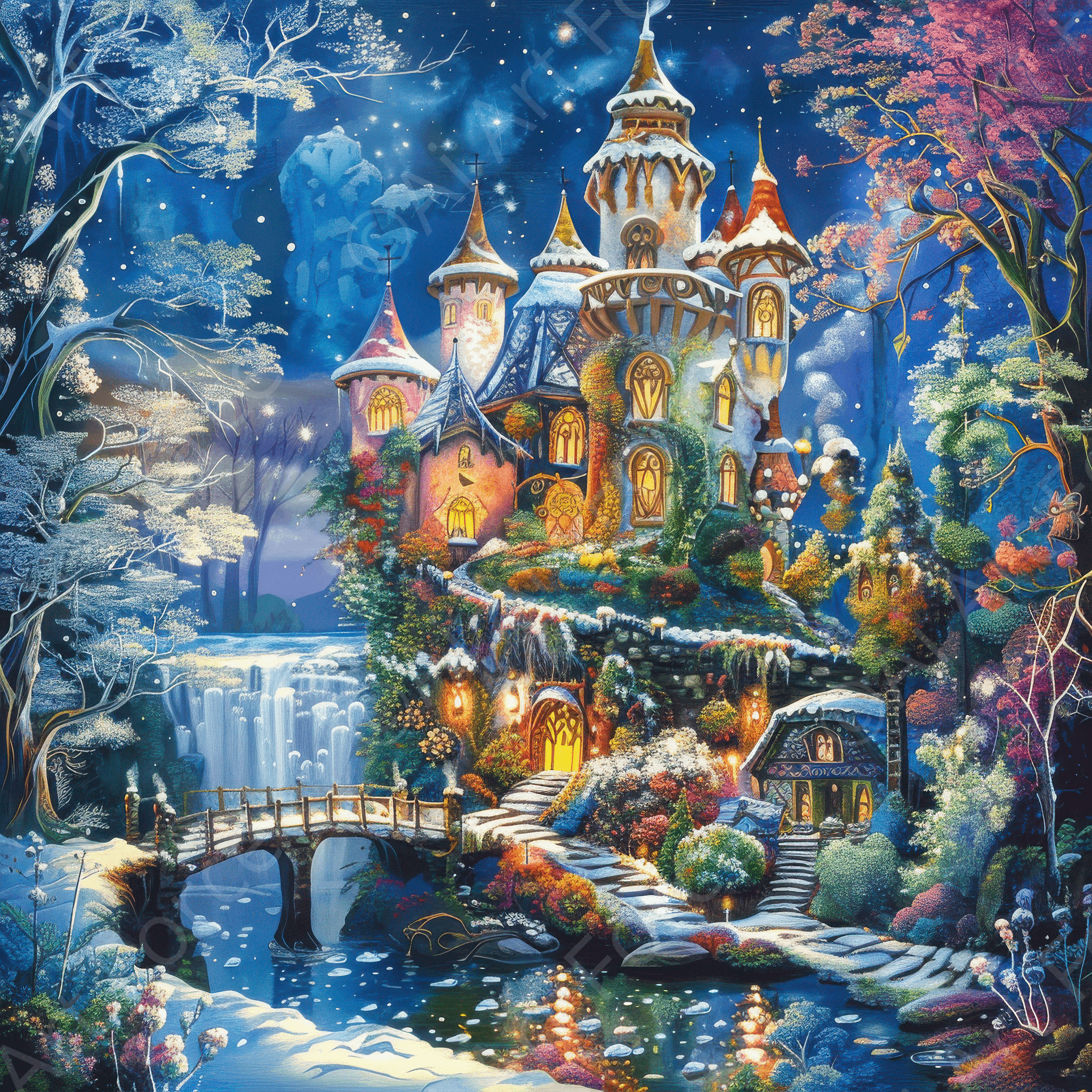 Digital Ai Artwork, of Children Kids Room Art Fantasy Land 11, ideal for art enthusiasts and collectors.