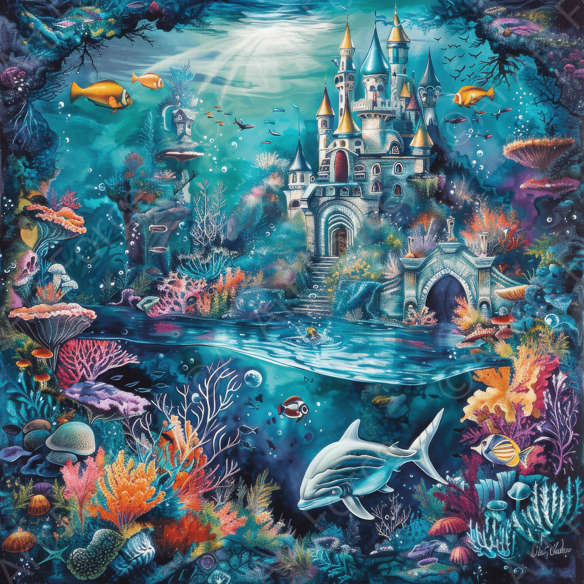 Digital Ai Artwork, of Children Kids Room Art Fantasy Land 13, ideal for art enthusiasts and collectors.