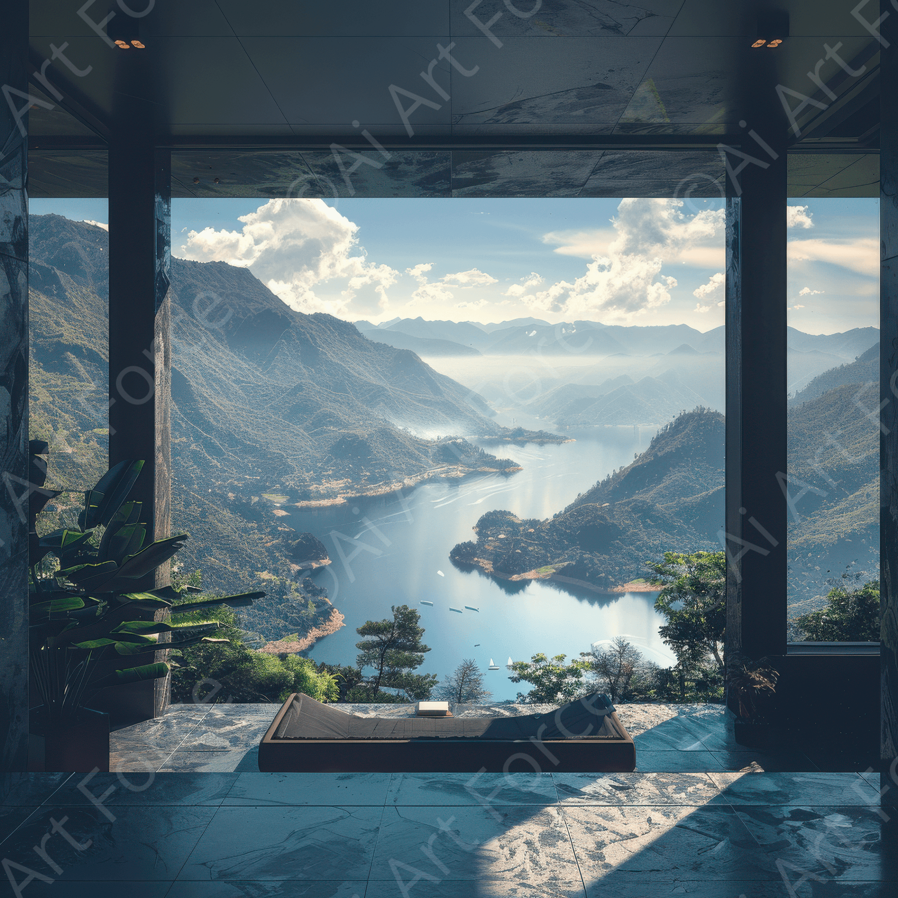 Digital Ai Artwork, of DreamHouse 1, ideal for art enthusiasts and collectors.