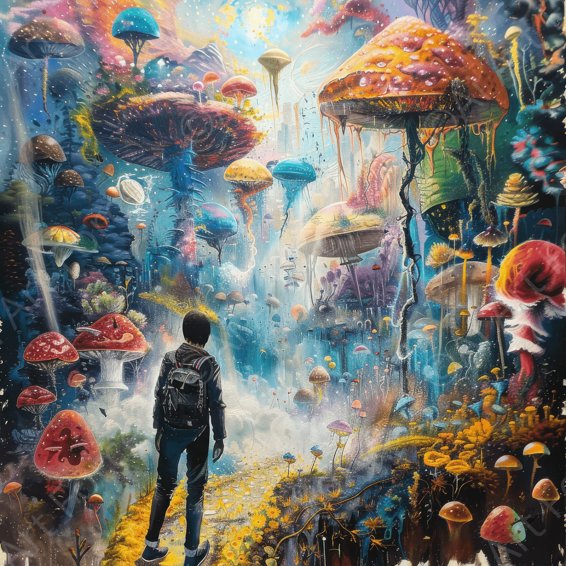 Digital Ai Artwork, of Endless Dreamwalking 1, ideal for art enthusiasts and collectors.