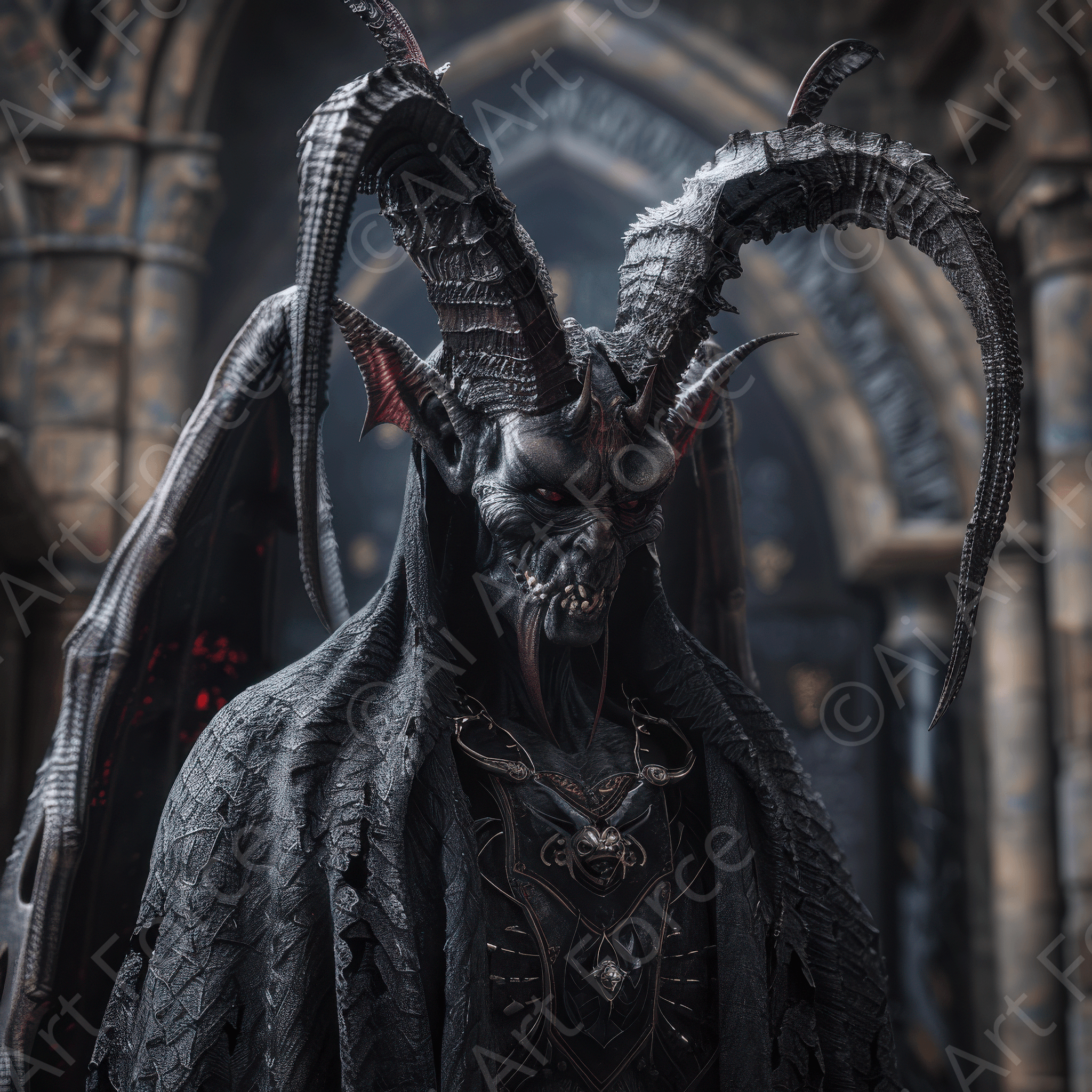 Digital Ai Artwork, of Gate Keeper from Hell, ideal for art enthusiasts and collectors.