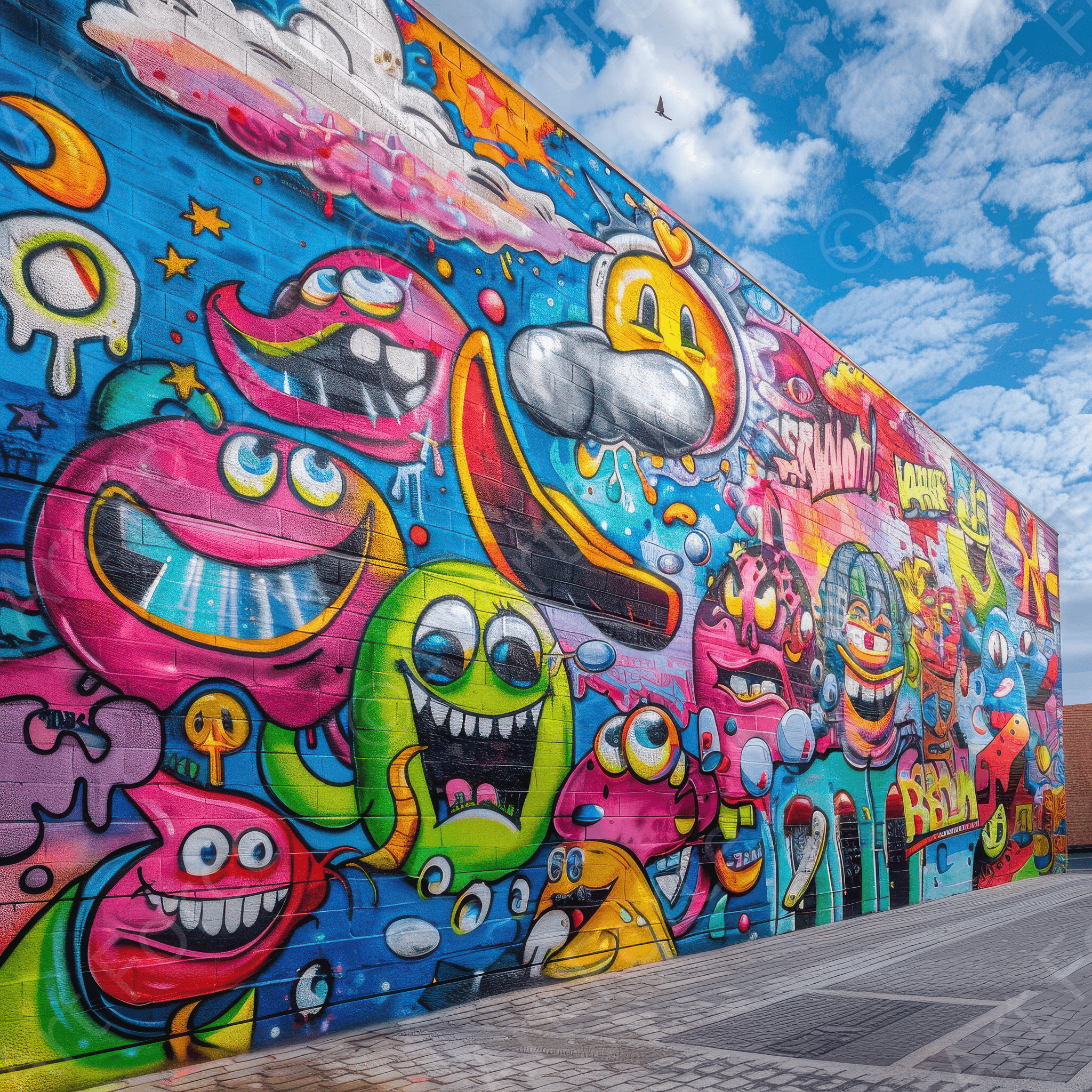 Digital Ai Artwork, of Graffiti Art Urban 1, ideal for art enthusiasts and collectors.