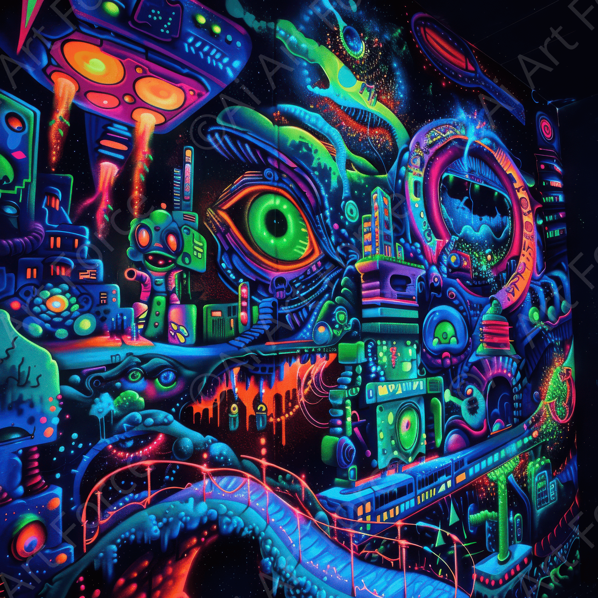 Digital Ai Artwork, of Graffiti Art Urban 11, ideal for art enthusiasts and collectors.