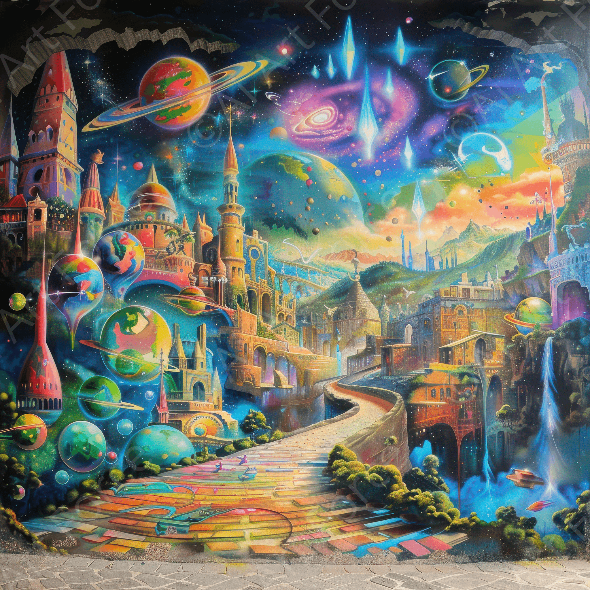 Digital Ai Artwork, of Graffiti Art Urban 14, ideal for art enthusiasts and collectors.