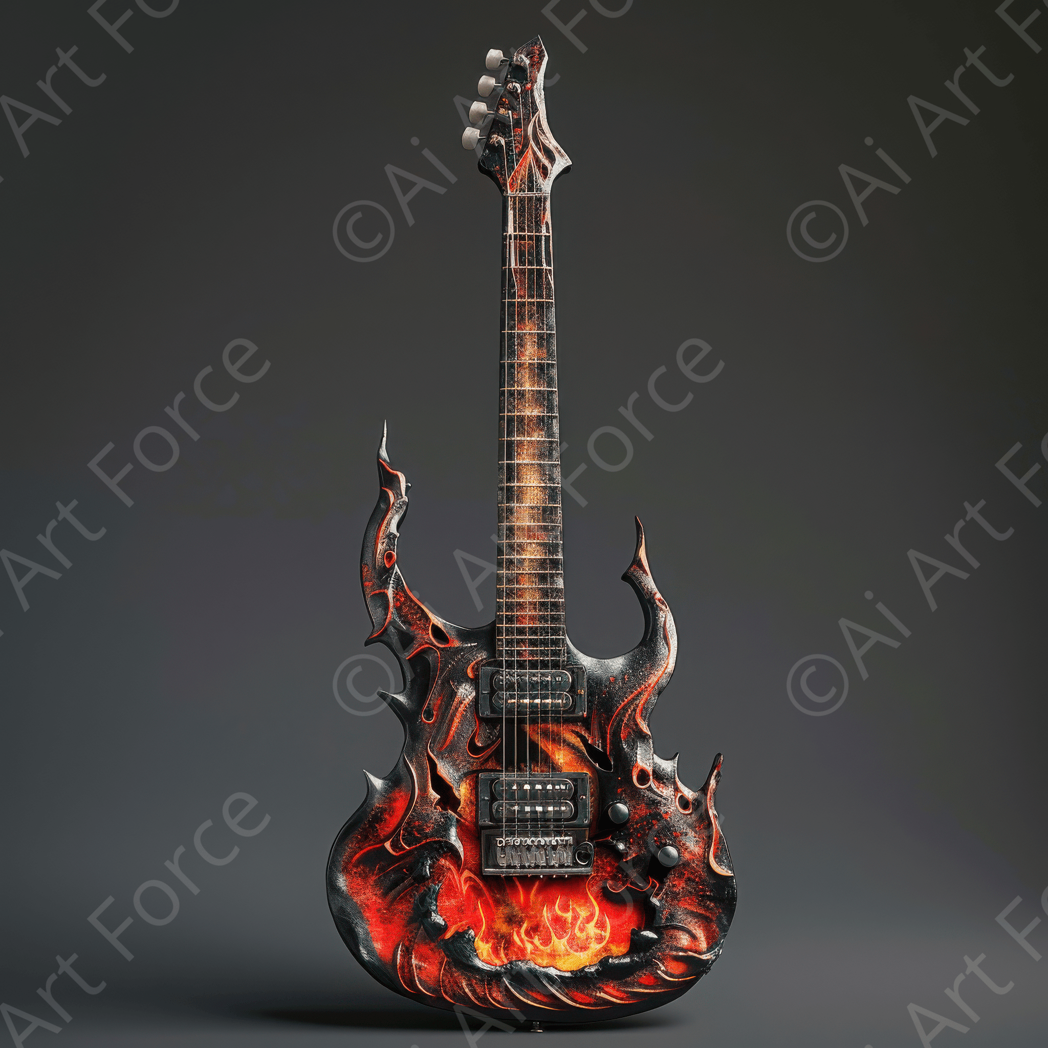 Digital Ai Artwork, of Guitar Art 4, ideal for art enthusiasts and collectors.