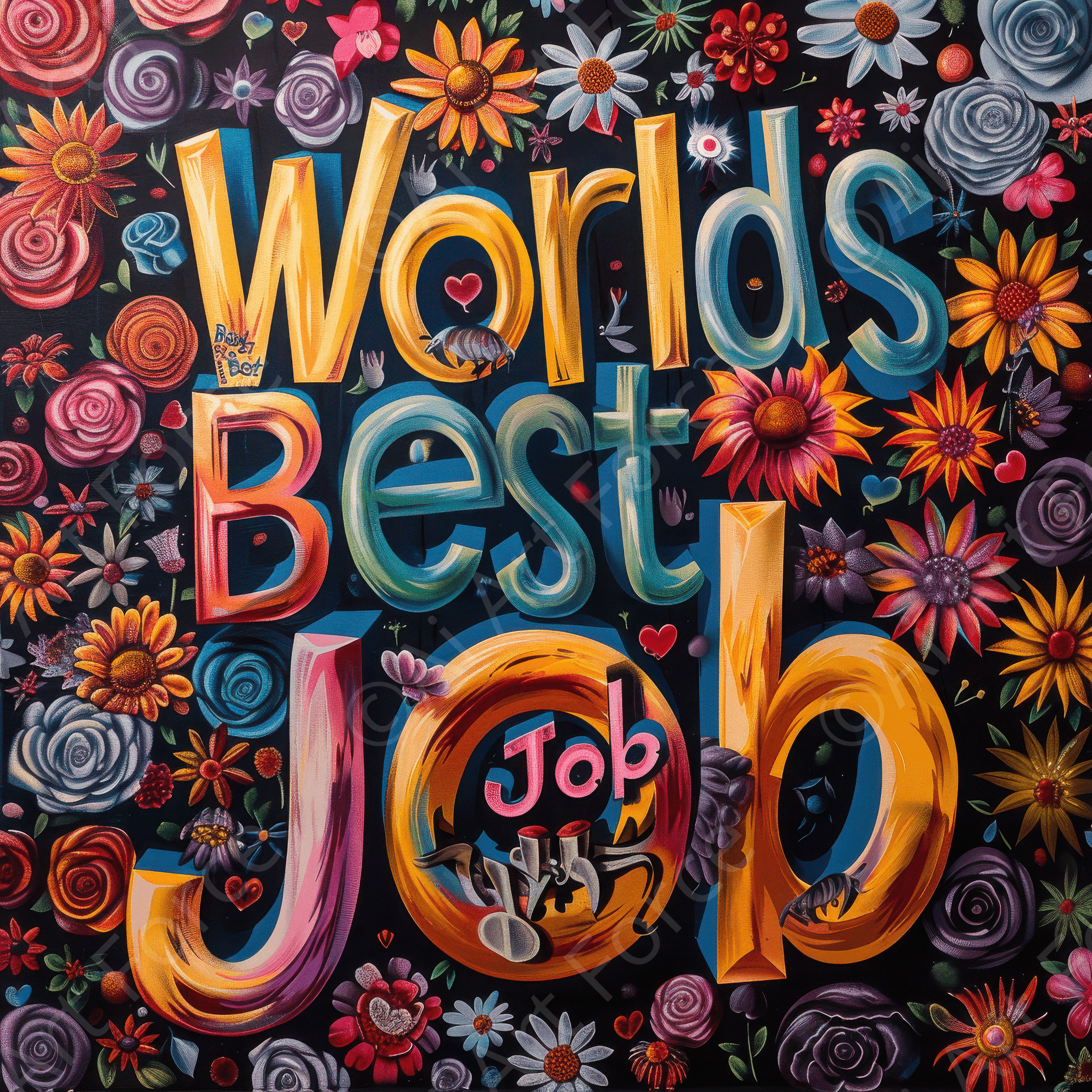 Digital Ai Artwork, of Job Work Mood Maker, ideal for art enthusiasts and collectors.