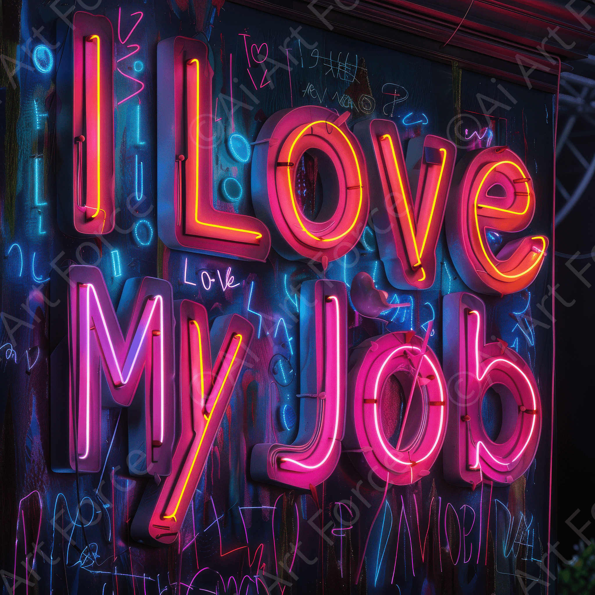 Digital Ai Artwork, of Job Work Mood Maker 10, ideal for art enthusiasts and collectors.