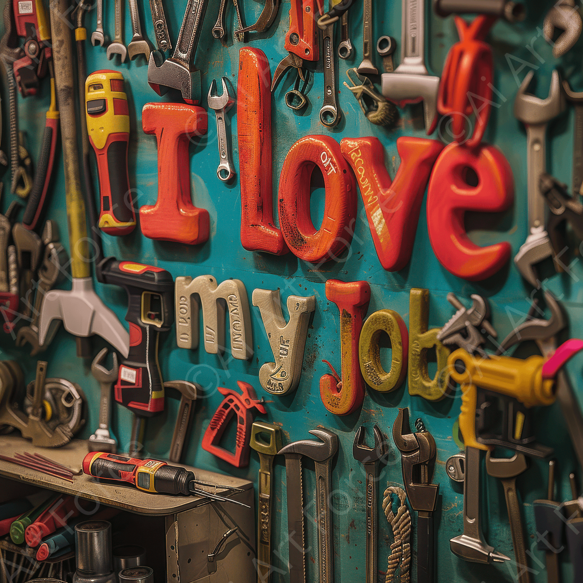 Digital Ai Artwork, of Job Work Mood Maker 7, ideal for art enthusiasts and collectors.