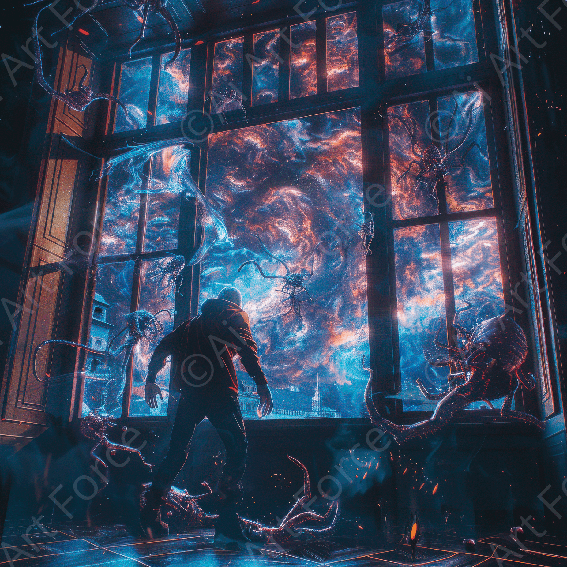 Digital Ai Artwork, of Kids Nightmare, ideal for art enthusiasts and collectors.