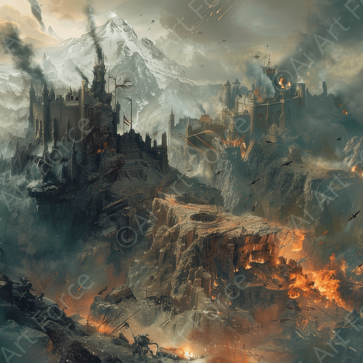 Digital Ai Artwork, of Medieval Fantasy War 2, ideal for art enthusiasts and collectors.