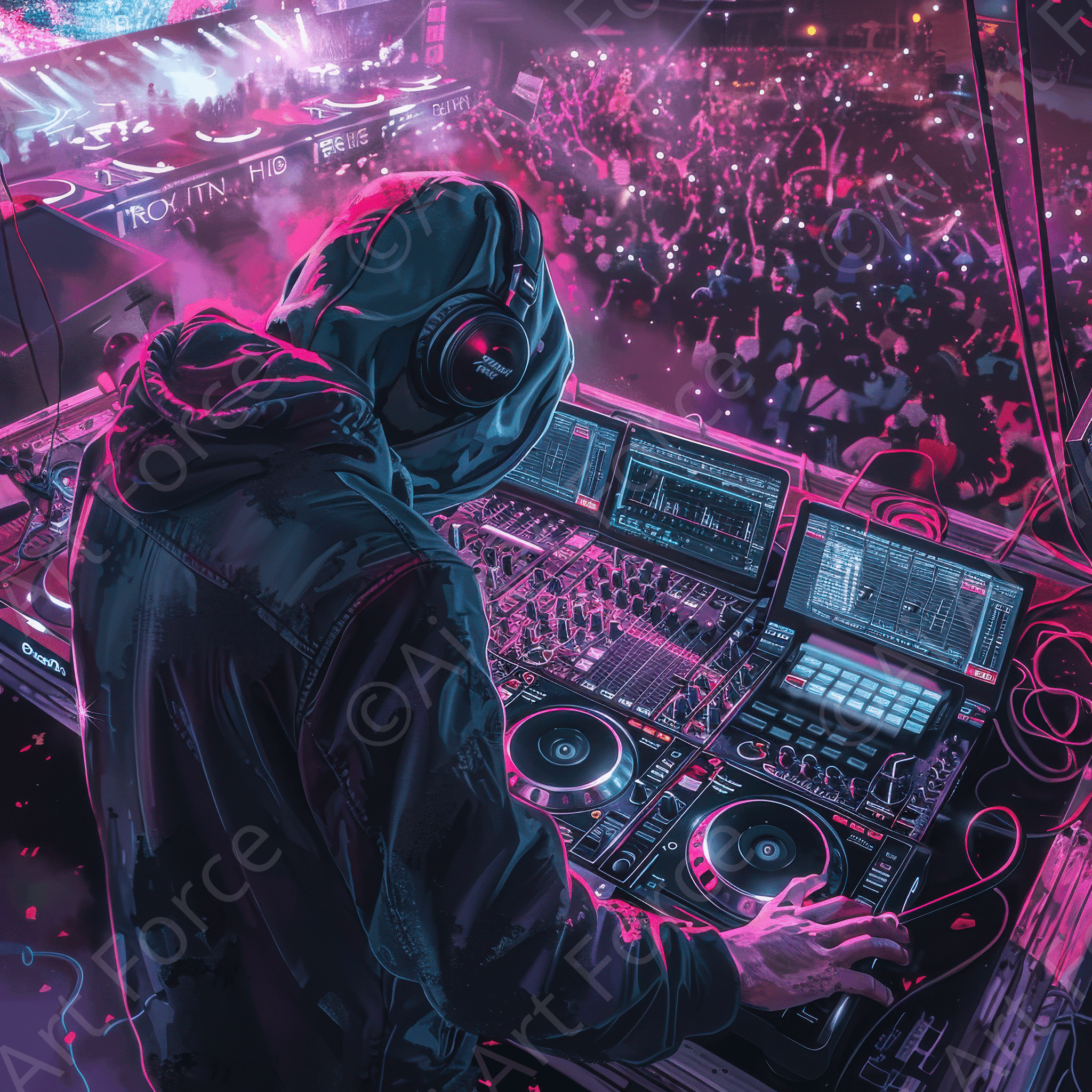 Digital Ai Artwork, of Music Art Dj 2, ideal for art enthusiasts and collectors.