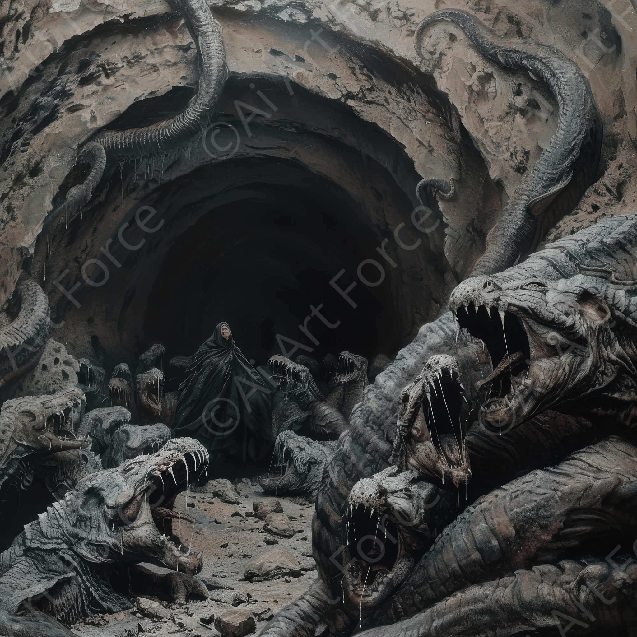 Digital Ai Artwork, of Rise of the Underworld 1, ideal for art enthusiasts and collectors.