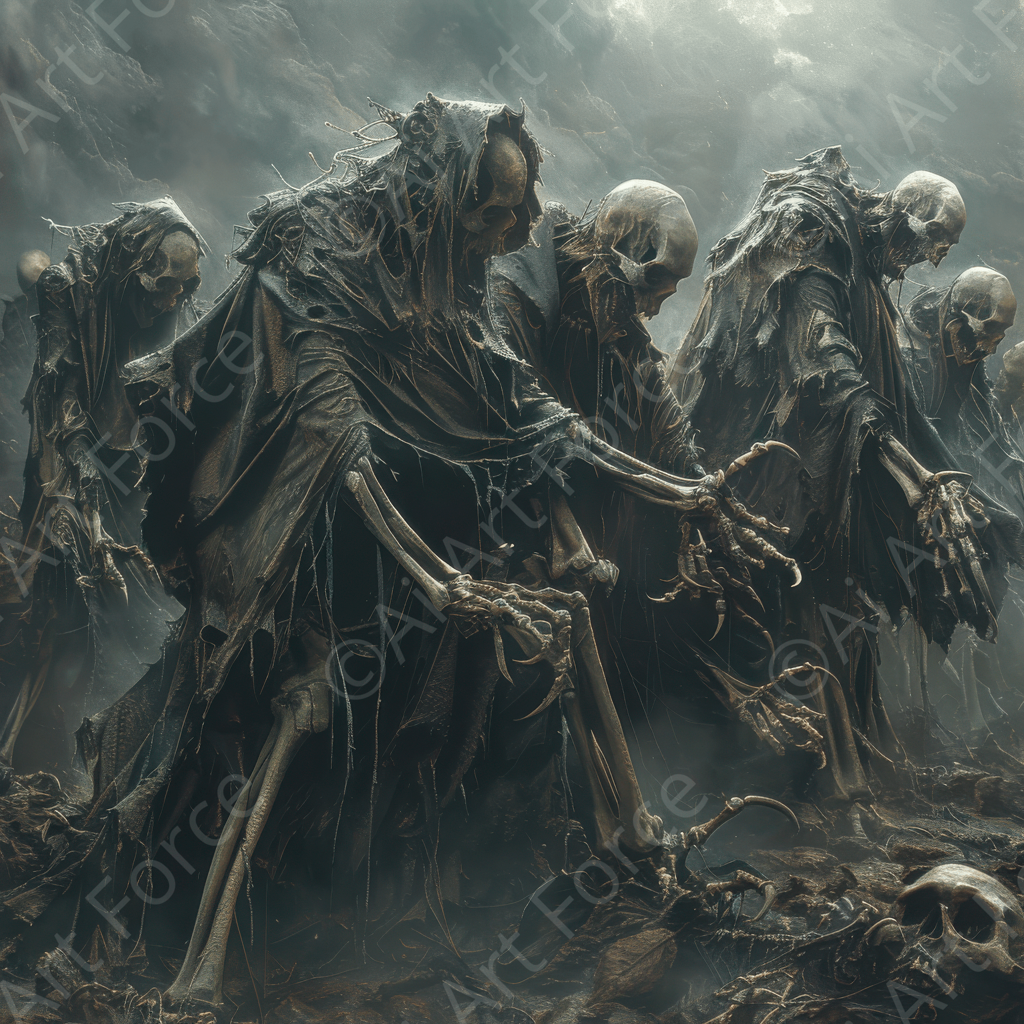 Digital Ai Artwork, of Rise of the Underworld 9, ideal for art enthusiasts and collectors.