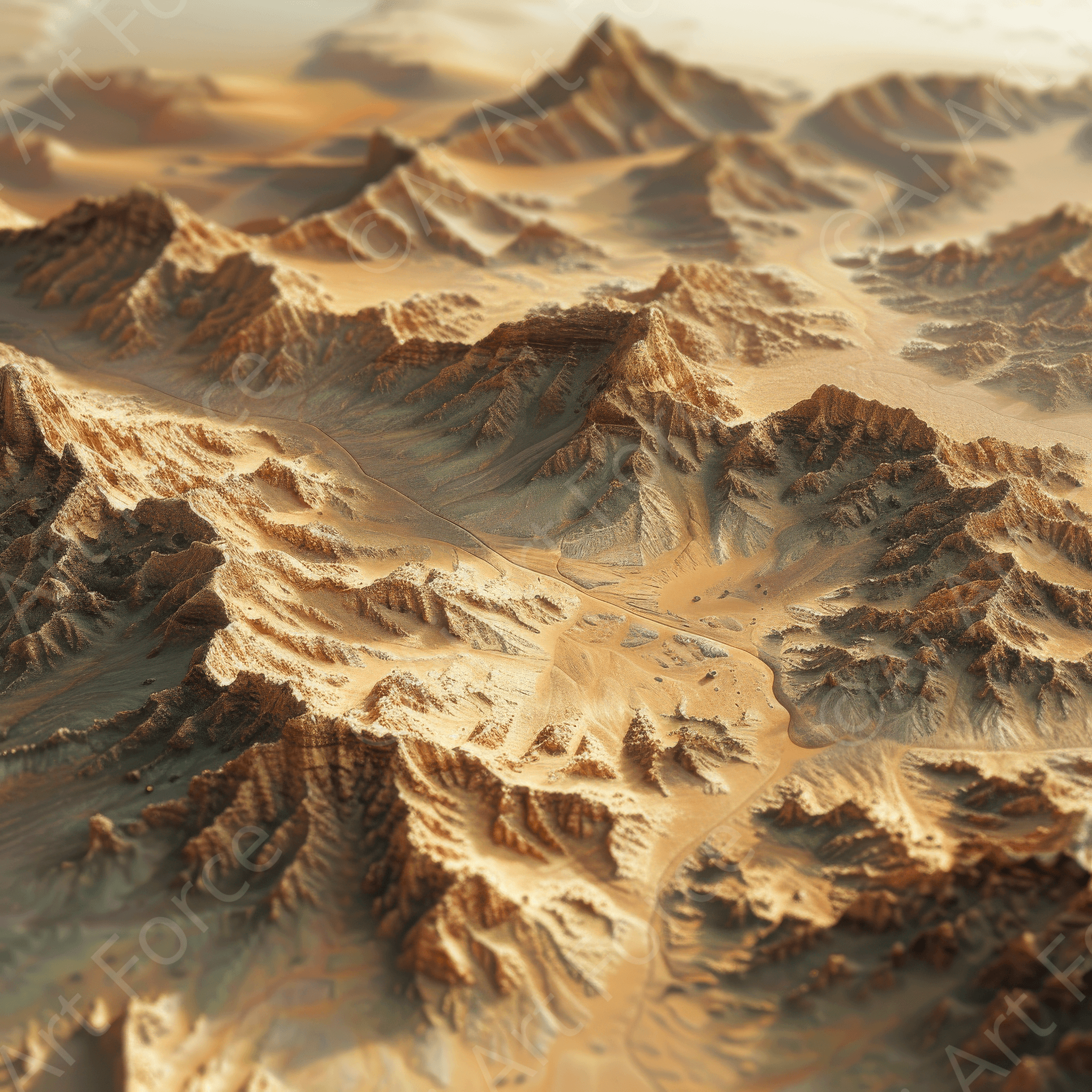 Digital Ai Artwork, of Rough Nature Sahara Desert 3, ideal for art enthusiasts and collectors.