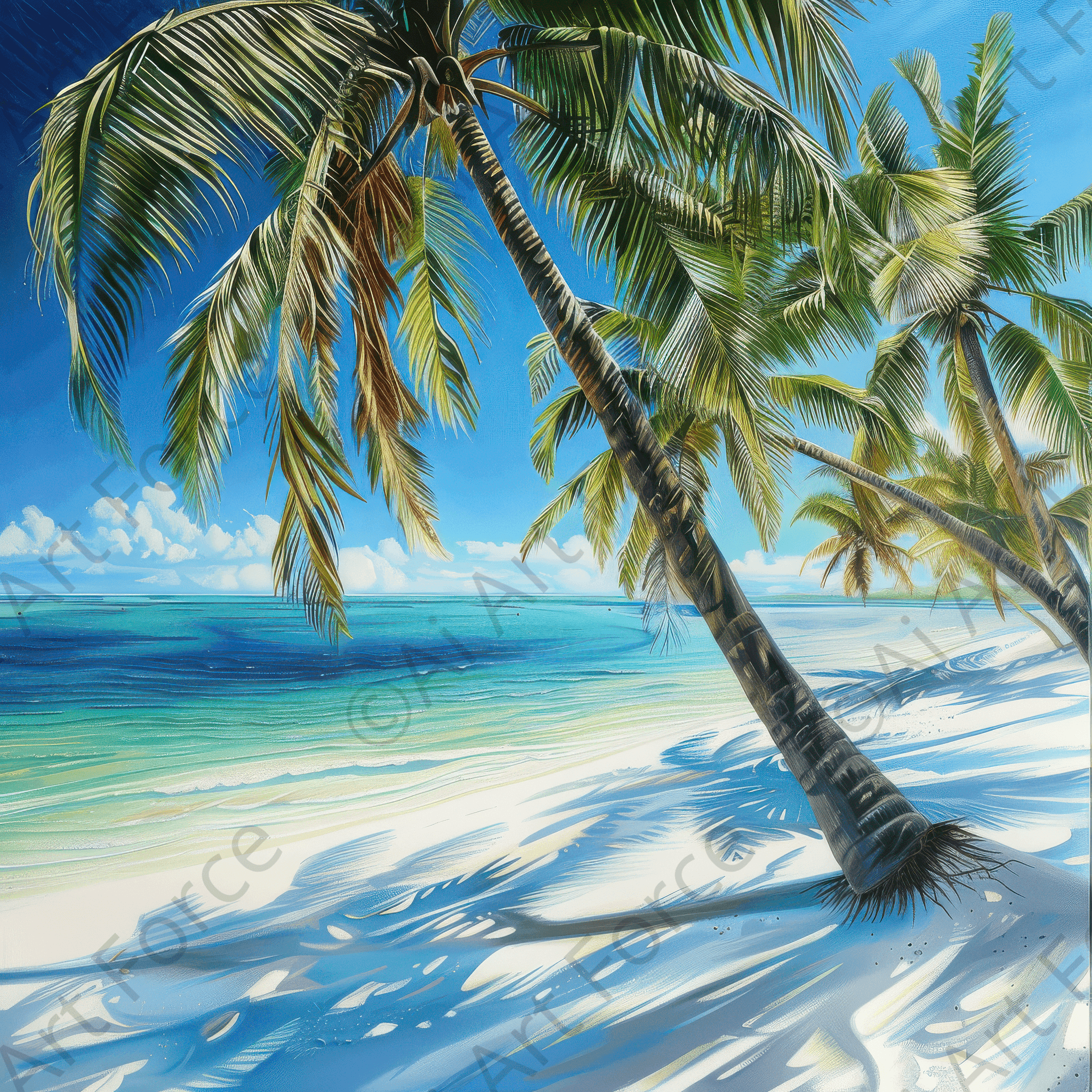 Digital Ai Artwork, of Rough Nature Tropical Paradise, ideal for art enthusiasts and collectors.