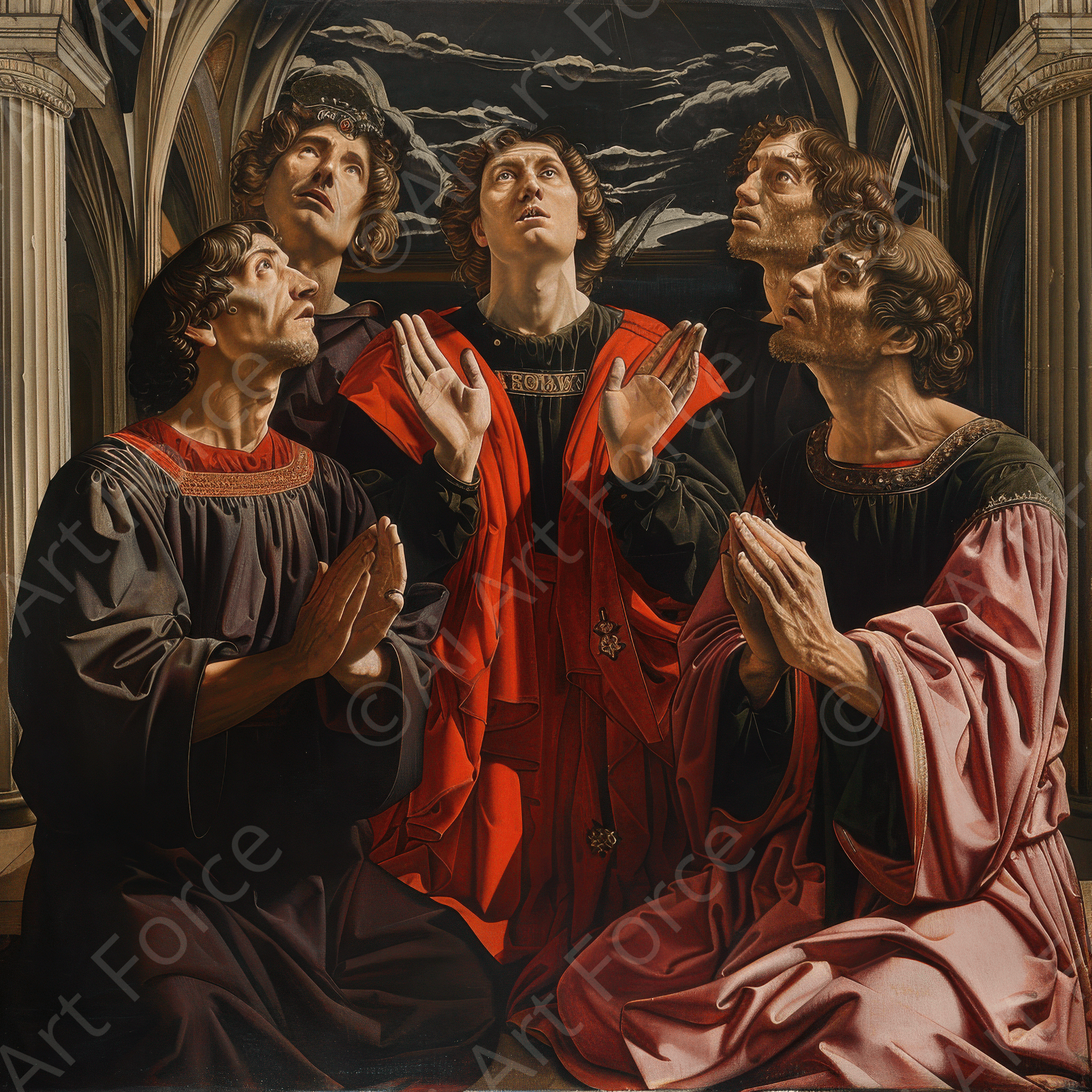 Digital Ai Artwork, of The Christian Martyrs 1, ideal for art enthusiasts and collectors.