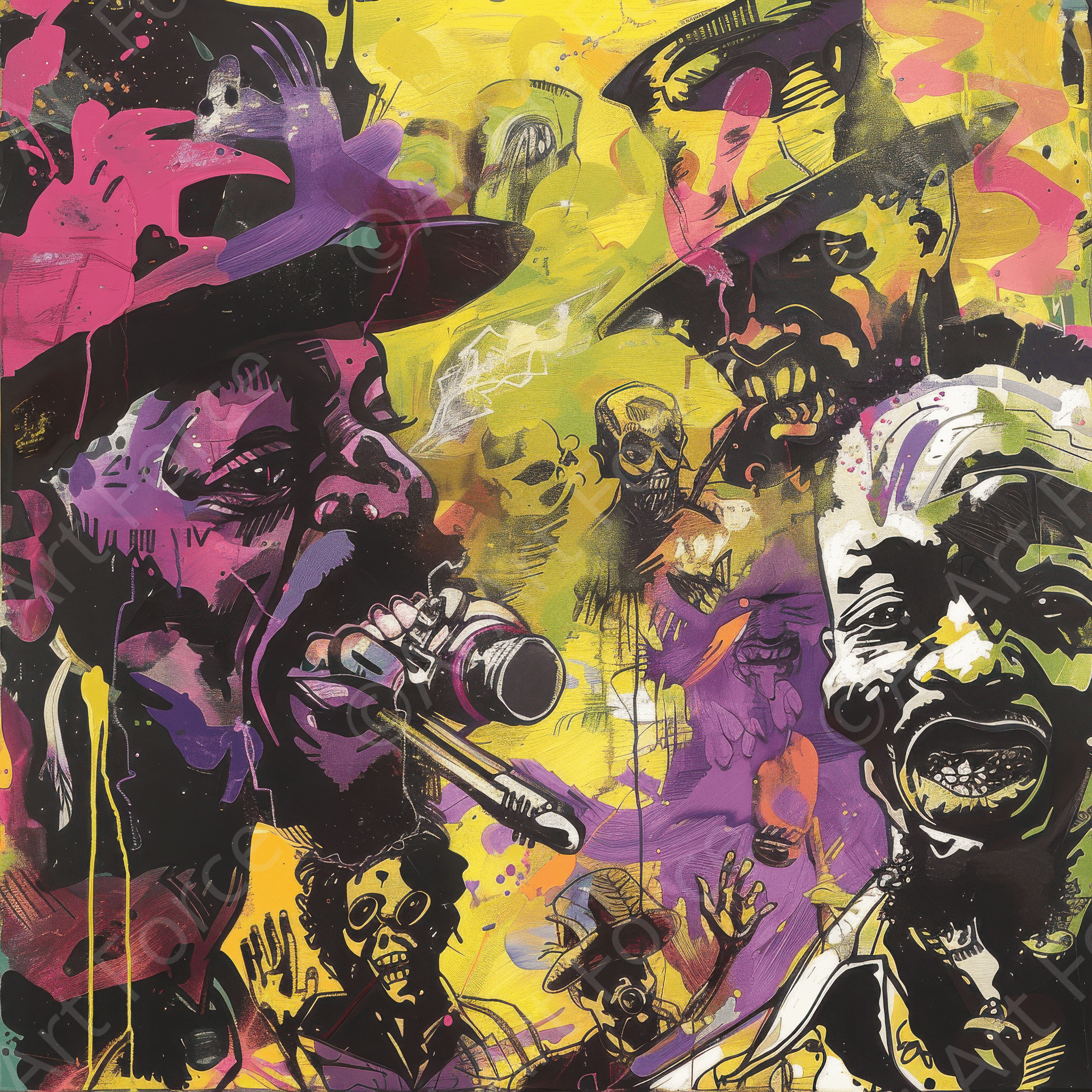 Digital Ai Artwork, of The Veil of Assassins abstract art style 2, ideal for art enthusiasts and collectors.