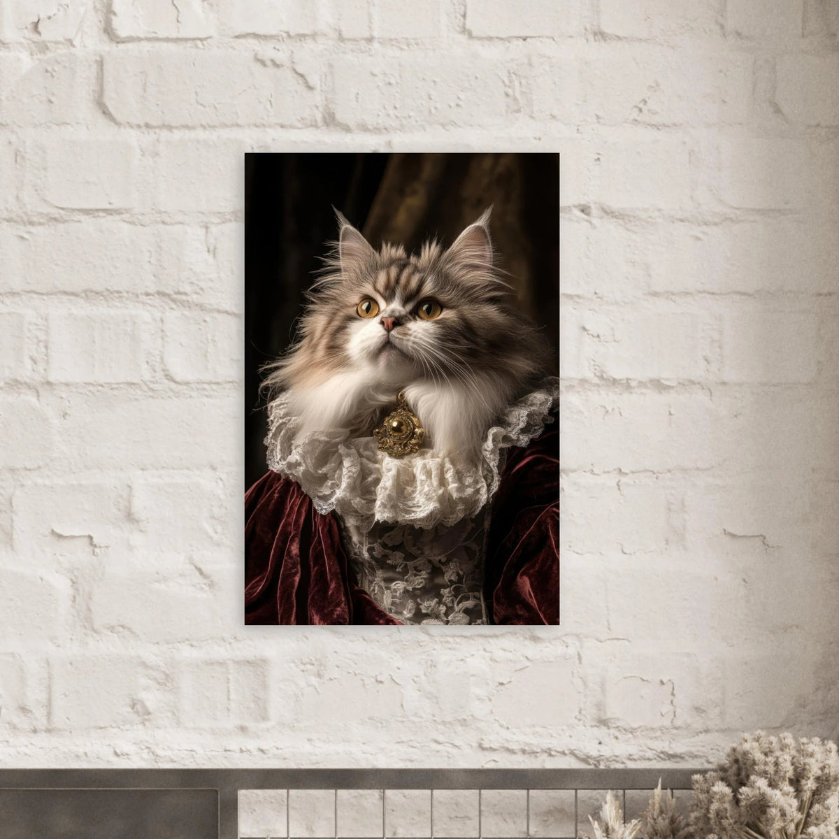A Baroque Aristocratic Cat Portrait A regal long - h 2 - Shop Ai Art WebShop - Digital Art online Store