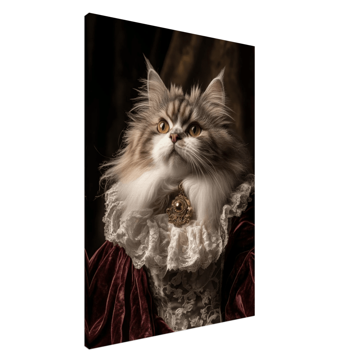 A Baroque Aristocratic Cat Portrait A regal long - h 2 - Shop Ai Art WebShop - Digital Art online Store