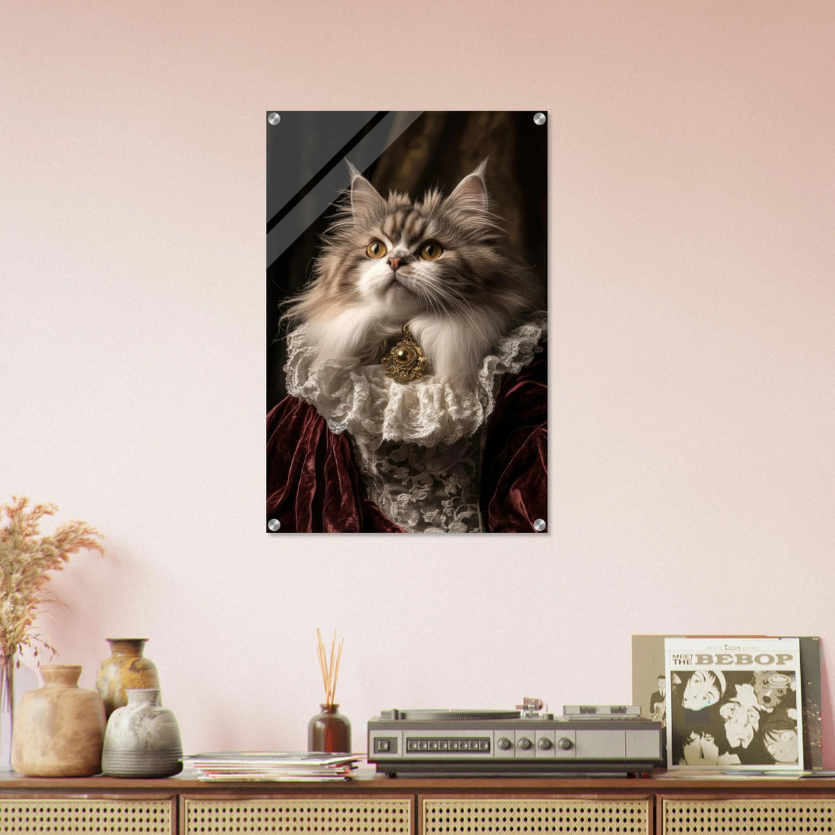 A Baroque Aristocratic Cat Portrait A regal long - h 2 - Shop Ai Art WebShop - Digital Art online Store
