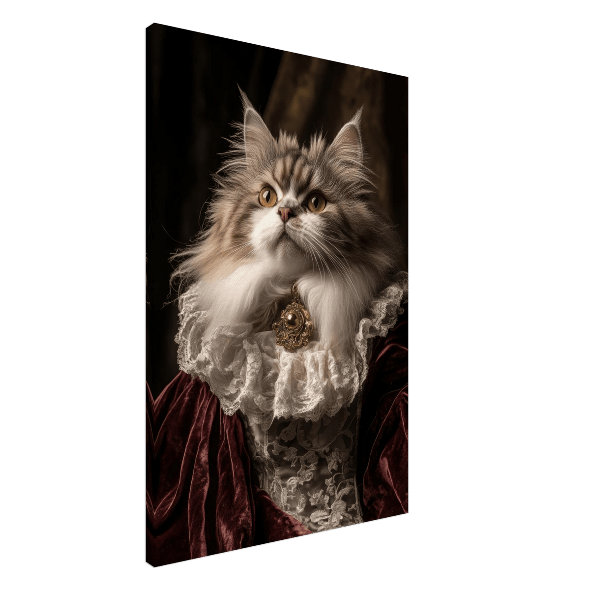 A Baroque Aristocratic Cat Portrait A regal long - h 2 - Shop Ai Art WebShop - Digital Art online Store