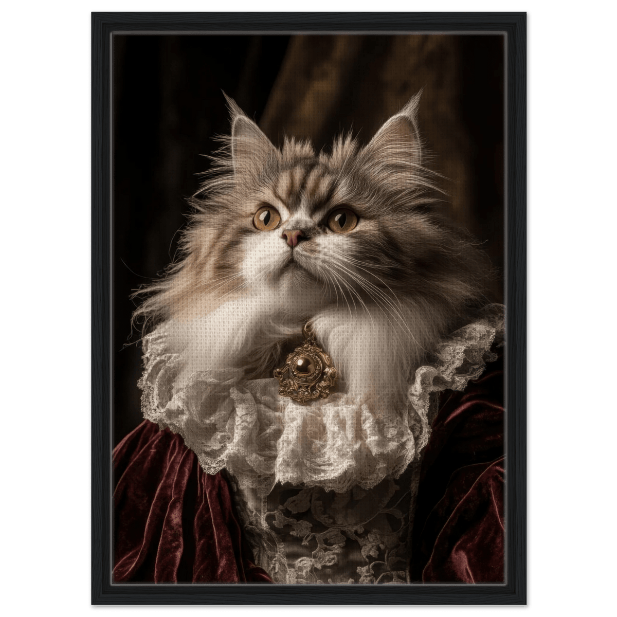 A Baroque Aristocratic Cat Portrait A regal long - h 2 - Shop Ai Art WebShop - Digital Art online Store