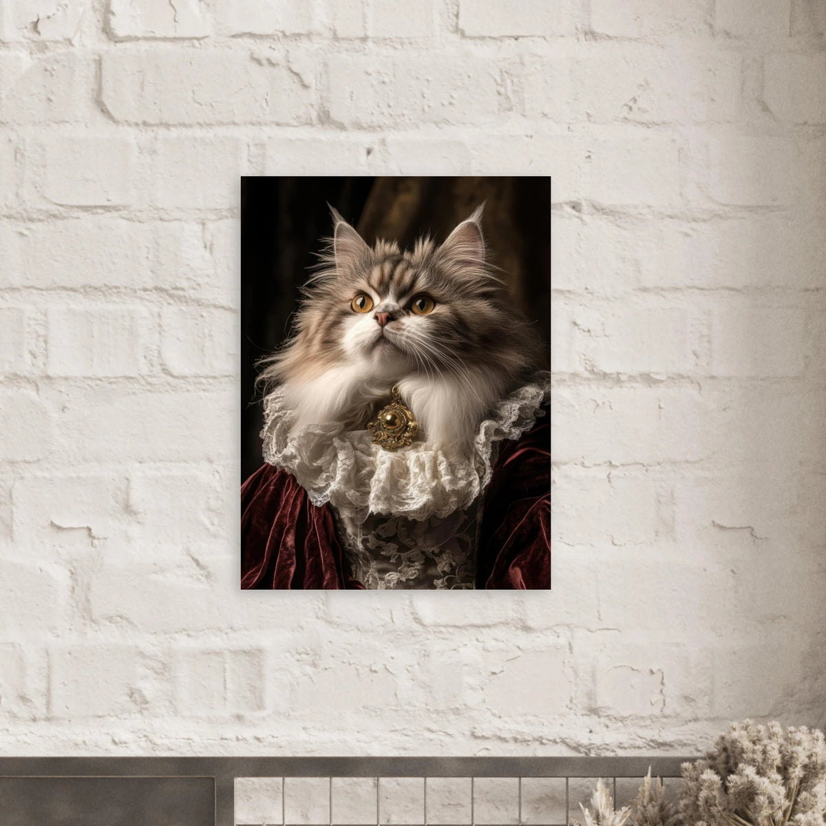 A Baroque Aristocratic Cat Portrait A regal long - h 2 - Shop Ai Art WebShop - Digital Art online Store