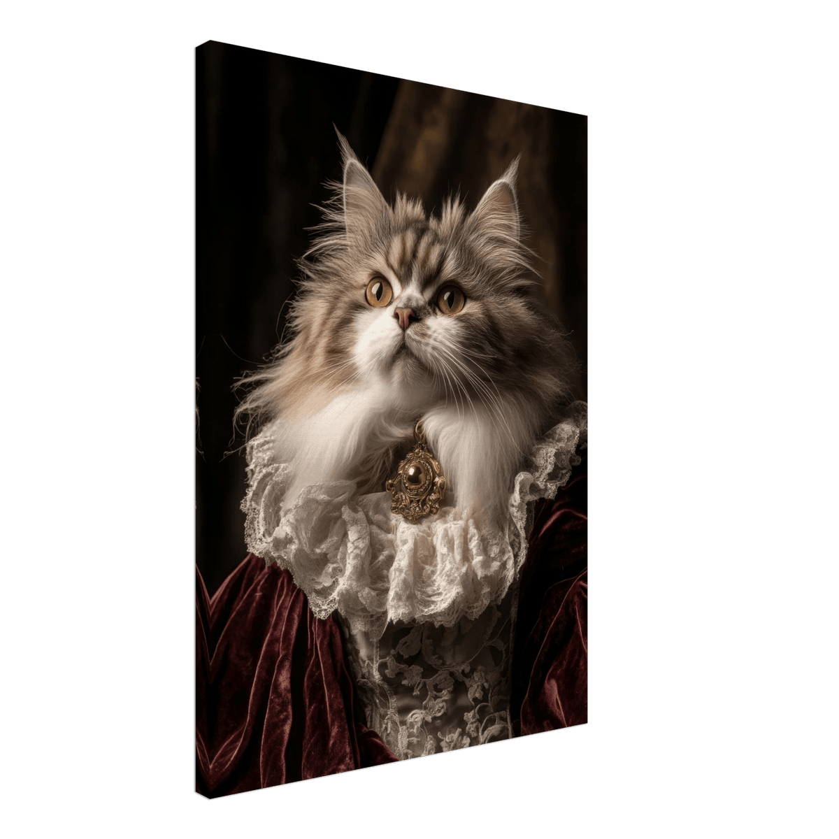 A Baroque Aristocratic Cat Portrait A regal long - h 2 - Shop Ai Art WebShop - Digital Art online Store