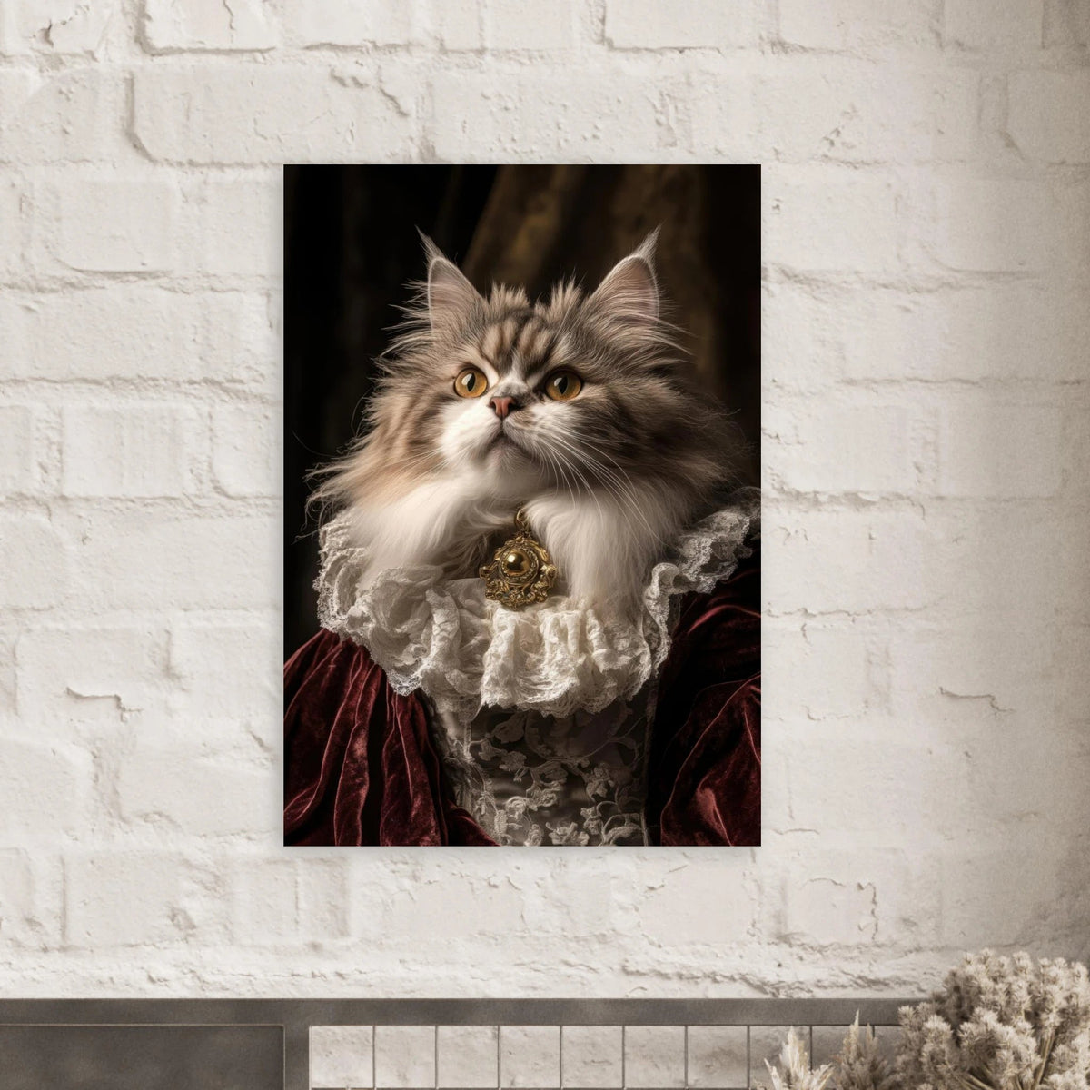 A Baroque Aristocratic Cat Portrait A regal long - h 2 - Shop Ai Art WebShop - Digital Art online Store