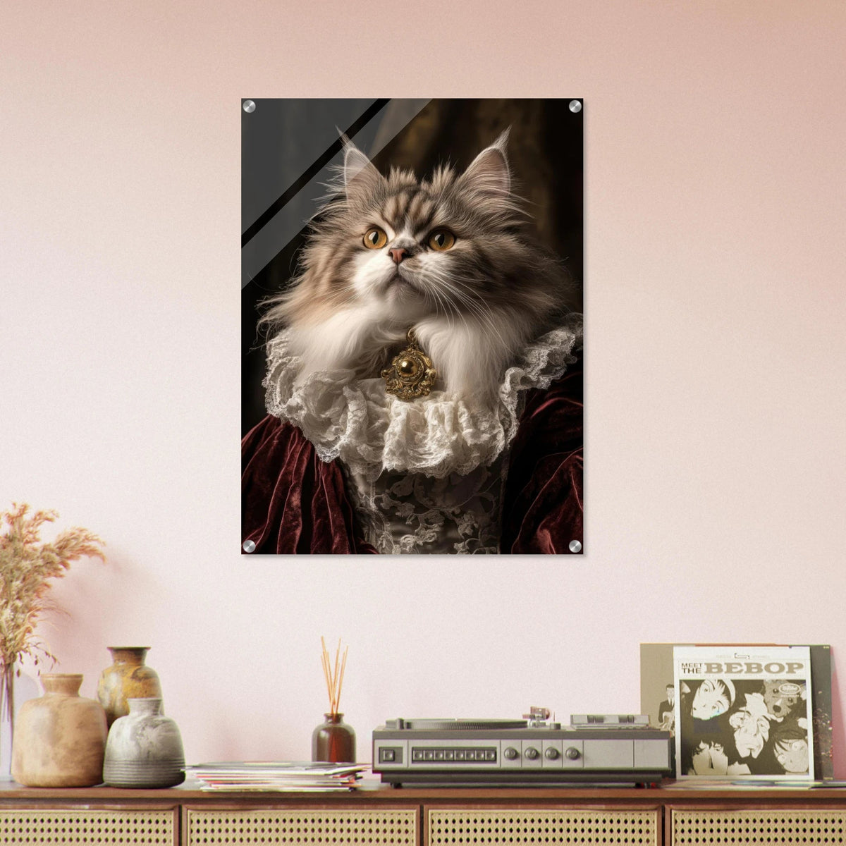 A Baroque Aristocratic Cat Portrait A regal long - h 2 - Shop Ai Art WebShop - Digital Art online Store