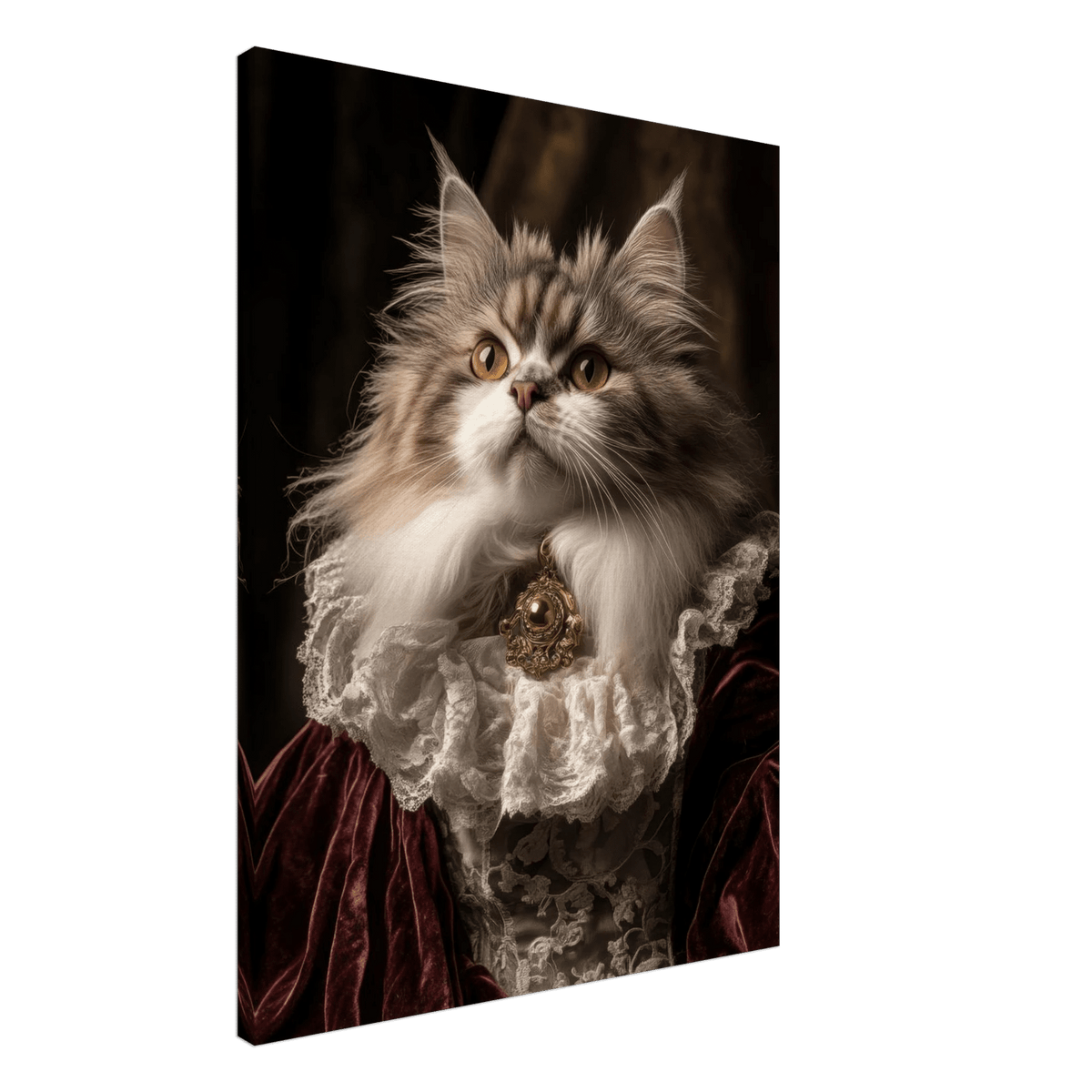 A Baroque Aristocratic Cat Portrait A regal long - h 2 - Shop Ai Art WebShop - Digital Art online Store