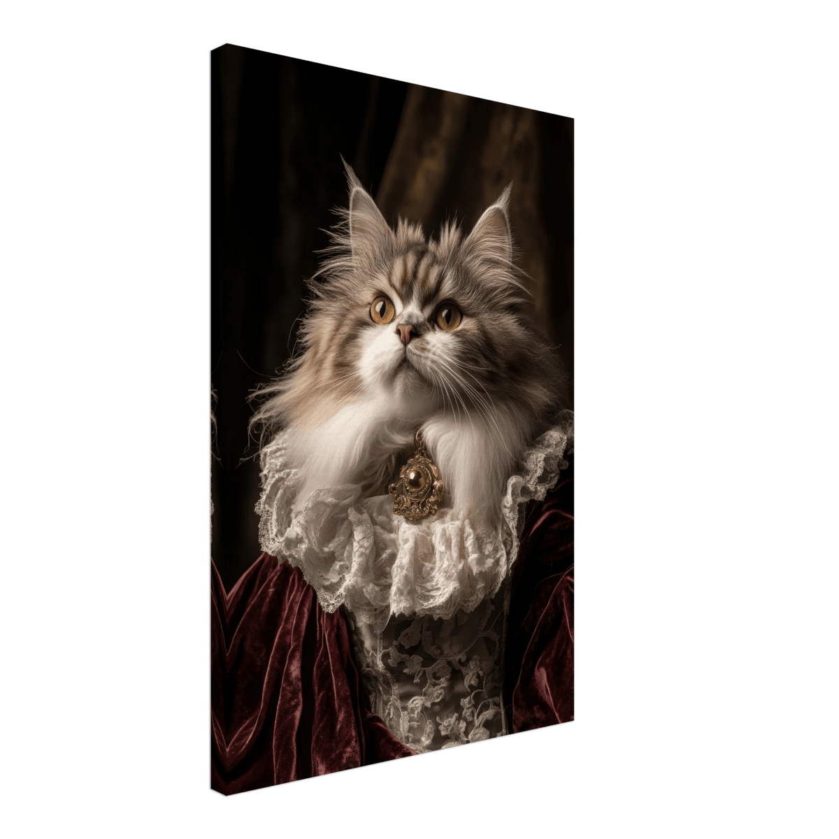 A Baroque Aristocratic Cat Portrait A regal long - h 2 - Shop Ai Art WebShop - Digital Art online Store