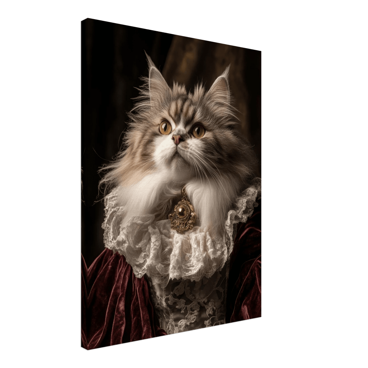 A Baroque Aristocratic Cat Portrait A regal long - h 2 - Shop Ai Art WebShop - Digital Art online Store
