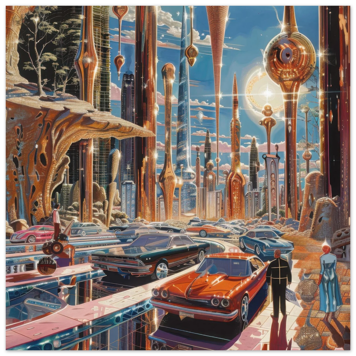 A Chrome World 2 - Shop Ai Art WebShop - Digital Art online Store