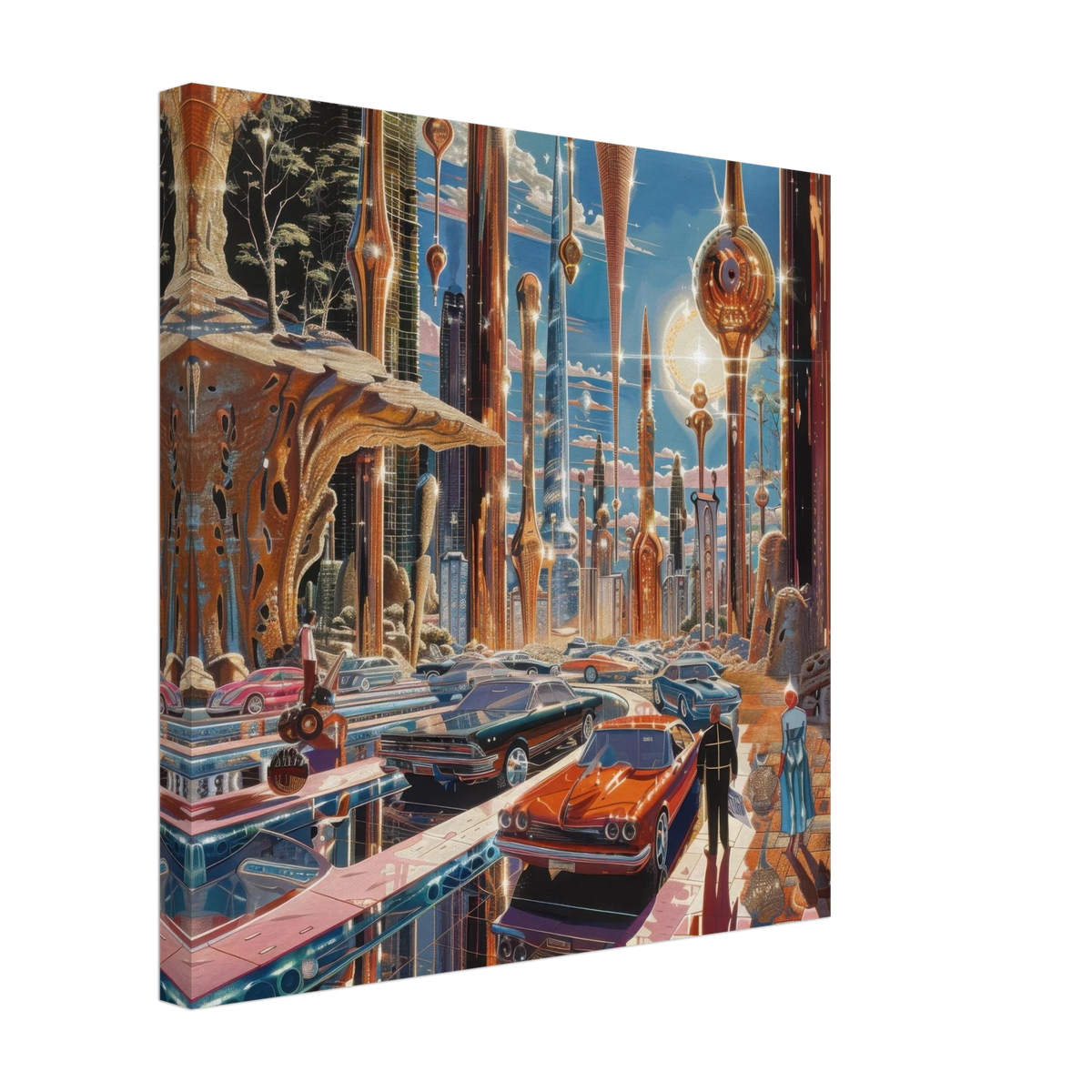 A Chrome World 2 - Shop Ai Art WebShop - Digital Art online Store