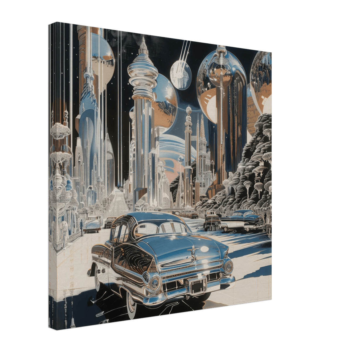 A Chrome World - Shop Ai Art WebShop - Digital Art online Store