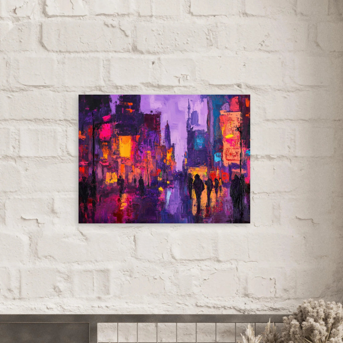 A cityscape bathed in the dim glow of streetlight 3 - Shop Ai Art WebShop - Digital Art online Store