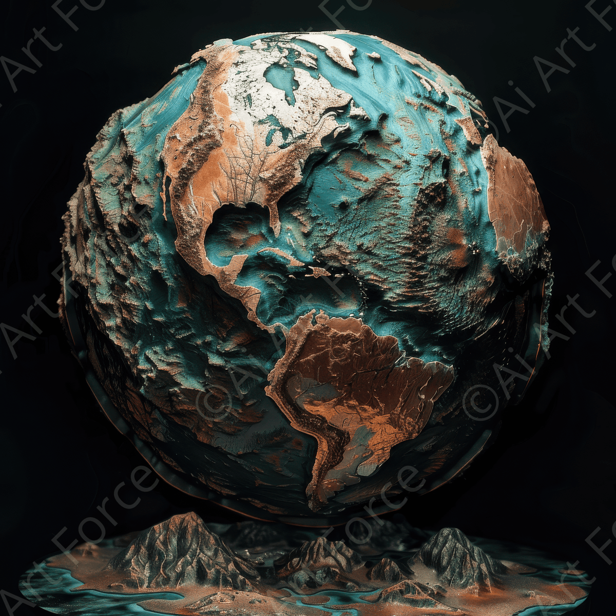 A Fantasy World Of Copper 2 - Shop Ai Art WebShop - Digital Art online Store