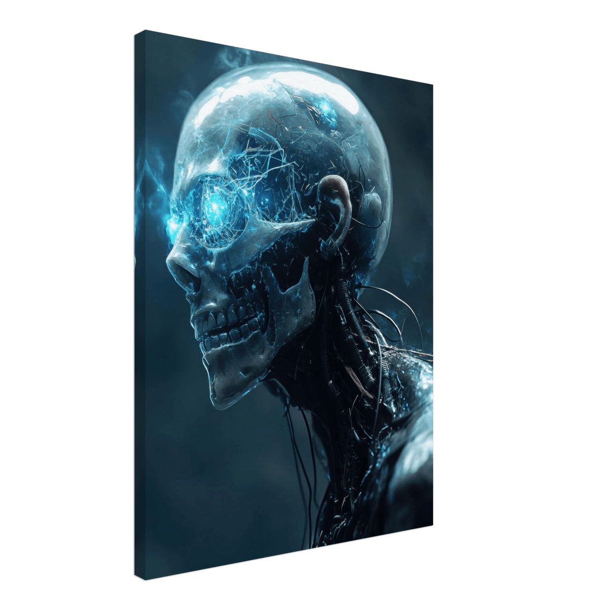 A futuristic humanoid with a fully transparent f 1 - Shop Ai Art WebShop - Digital Art online Store
