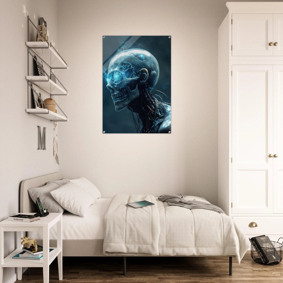 A futuristic humanoid with a fully transparent f 1 - Shop Ai Art WebShop - Digital Art online Store