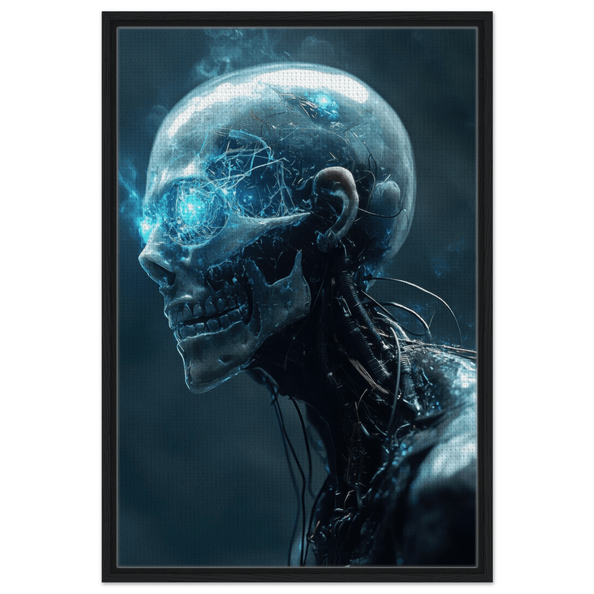 A futuristic humanoid with a fully transparent f 1 - Shop Ai Art WebShop - Digital Art online Store