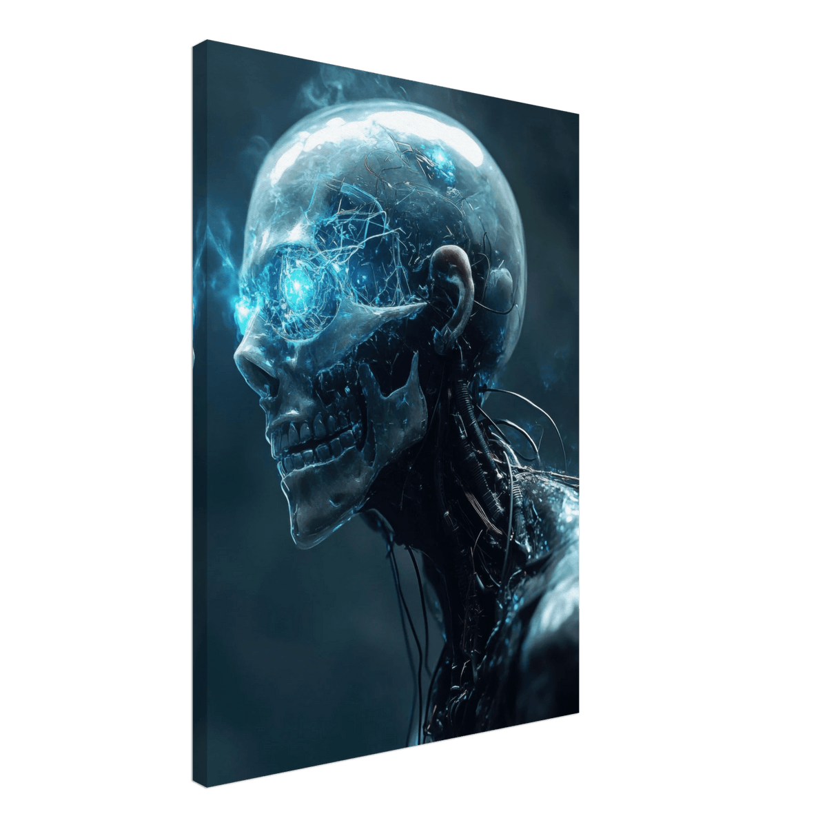 A futuristic humanoid with a fully transparent f 1 - Shop Ai Art WebShop - Digital Art online Store