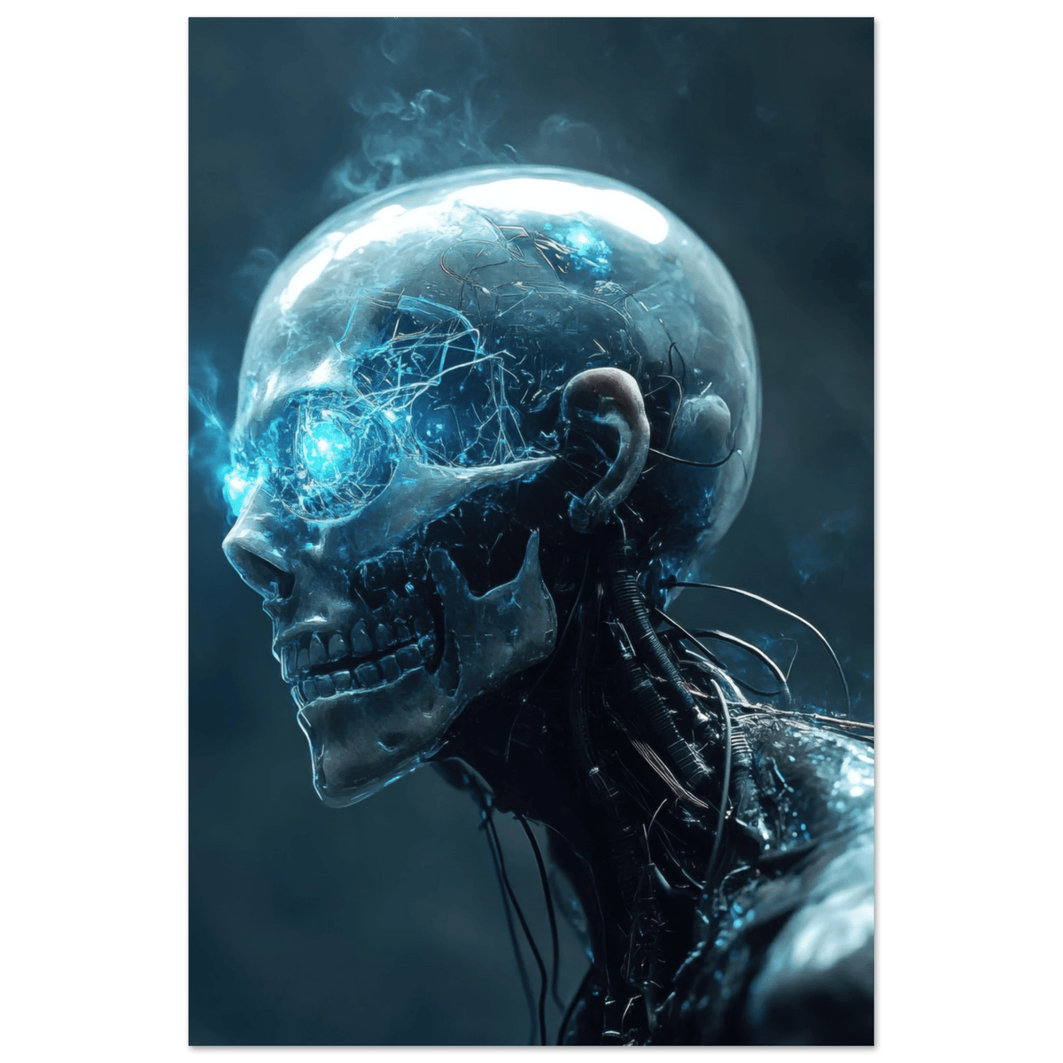 A futuristic humanoid with a fully transparent f 1 - Shop Ai Art WebShop - Digital Art online Store