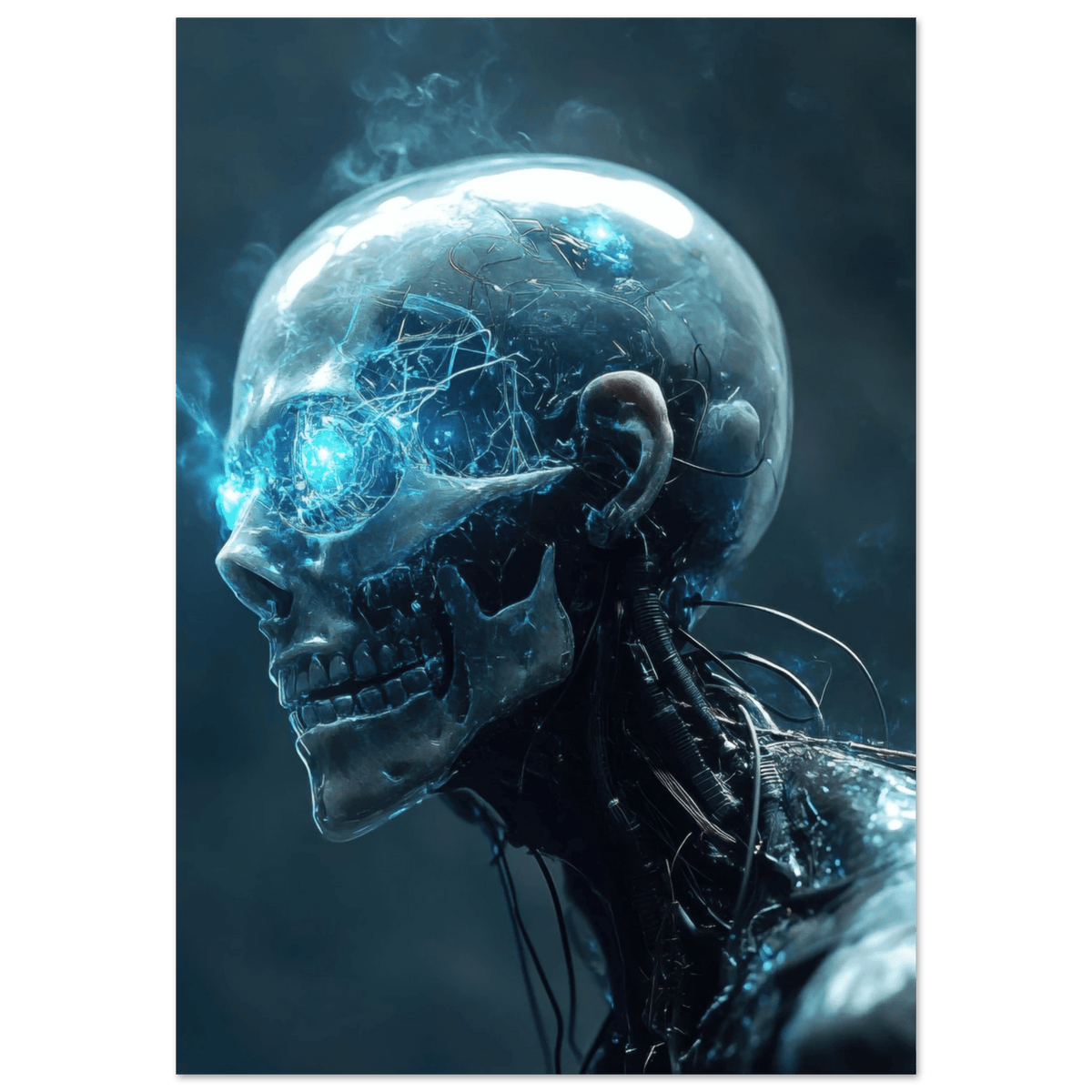 A futuristic humanoid with a fully transparent f 1 - Shop Ai Art WebShop - Digital Art online Store
