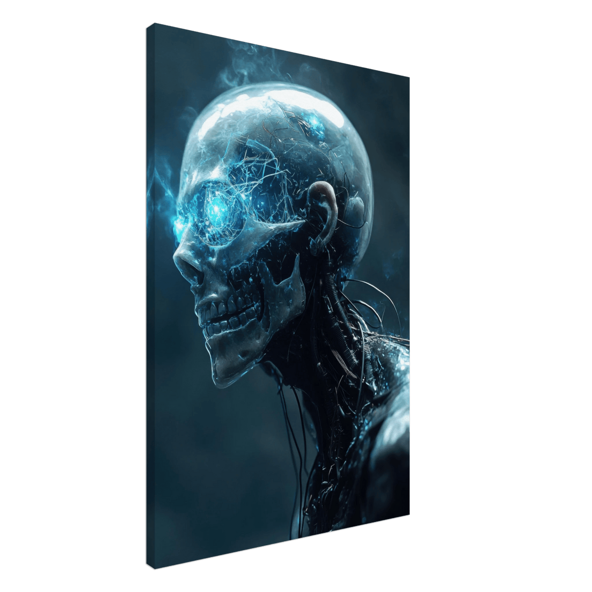 A futuristic humanoid with a fully transparent f 1 - Shop Ai Art WebShop - Digital Art online Store