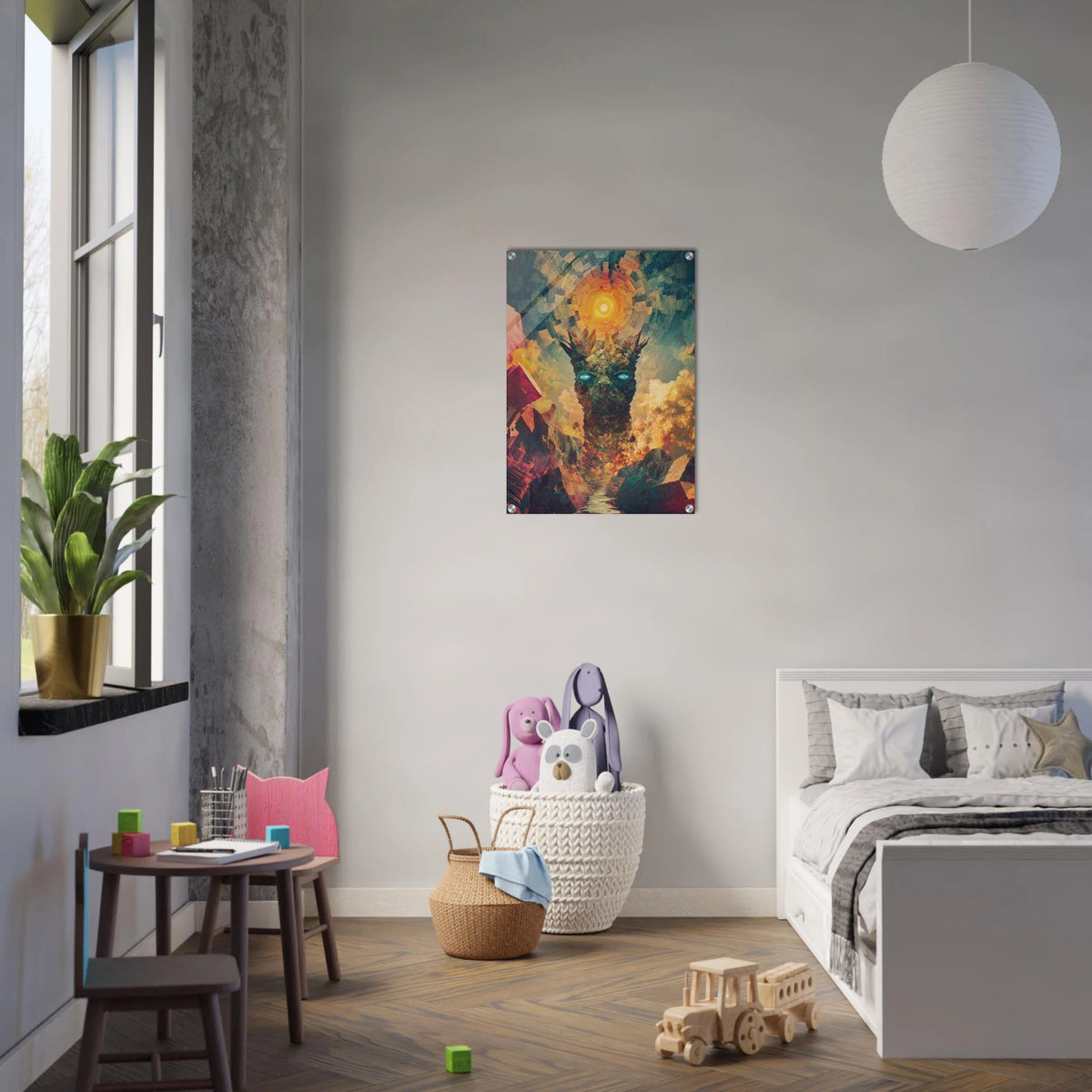 A massive otherworldly titan rises from a swirli 1 - Shop Ai Art WebShop - Digital Art online Store